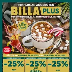 Billa Plus Flugblatt - Prospekt Vorschau gültig ab 27.11.2025