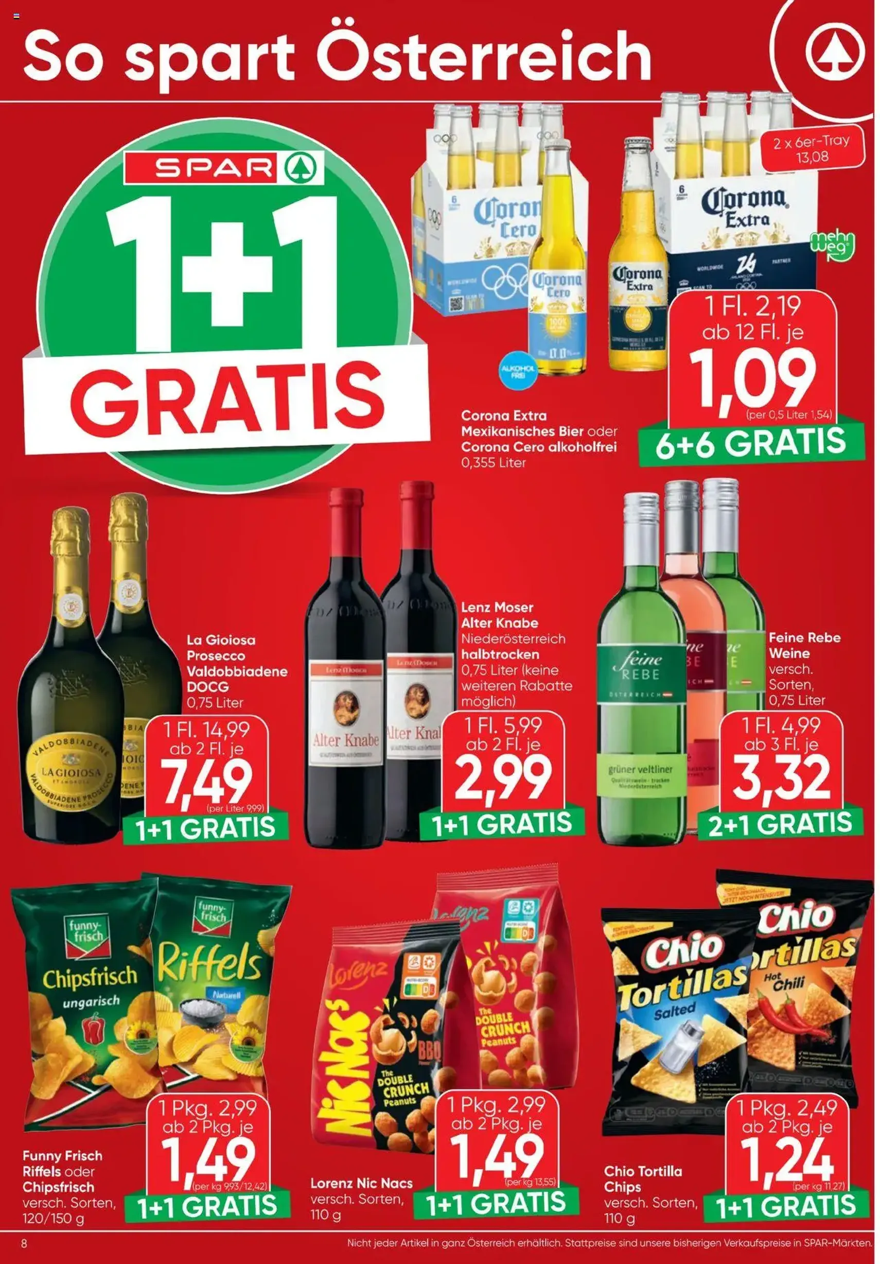 Spar Flugblatt - Gültiger Prospekt ab 09.10.2025, Seite 8 von insgesamt 24