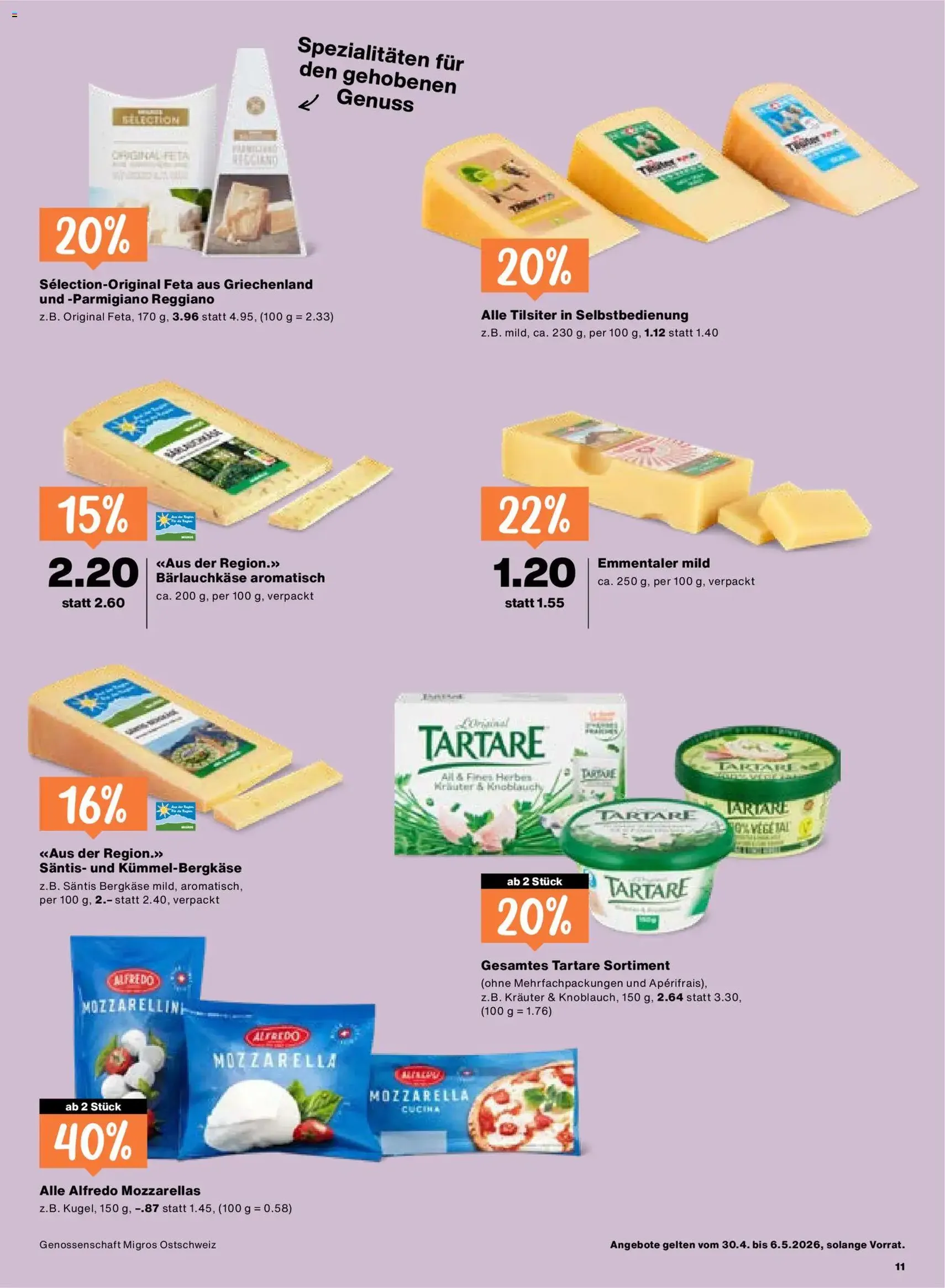 Migros aktionen - Gültiger Prospekt ab 30.04.2026, Seite 11 von insgesamt 24