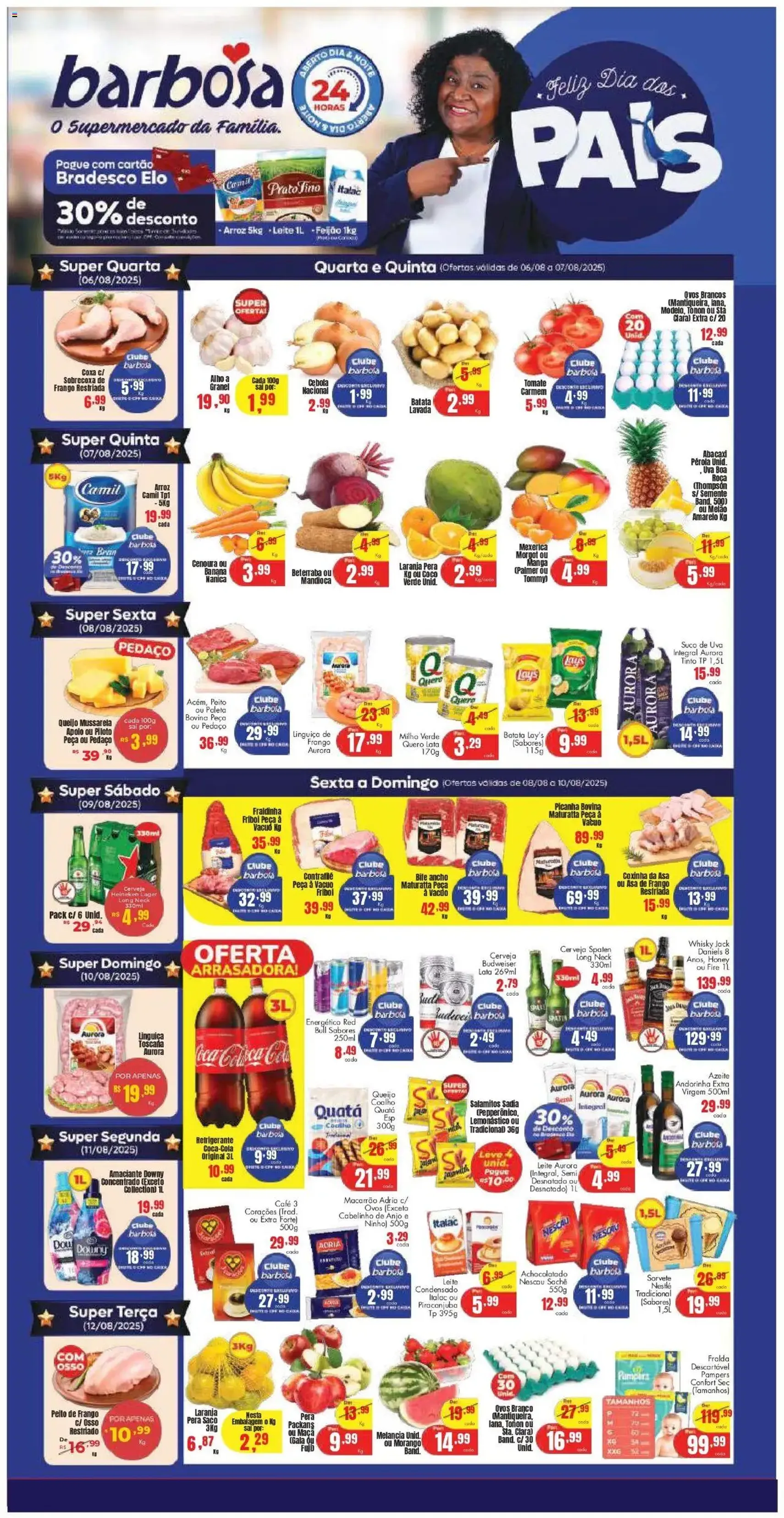 Barbosa Supermercados - Ofertas da semana - folheto válido a partir de 06/08/2025 página 1 de 4