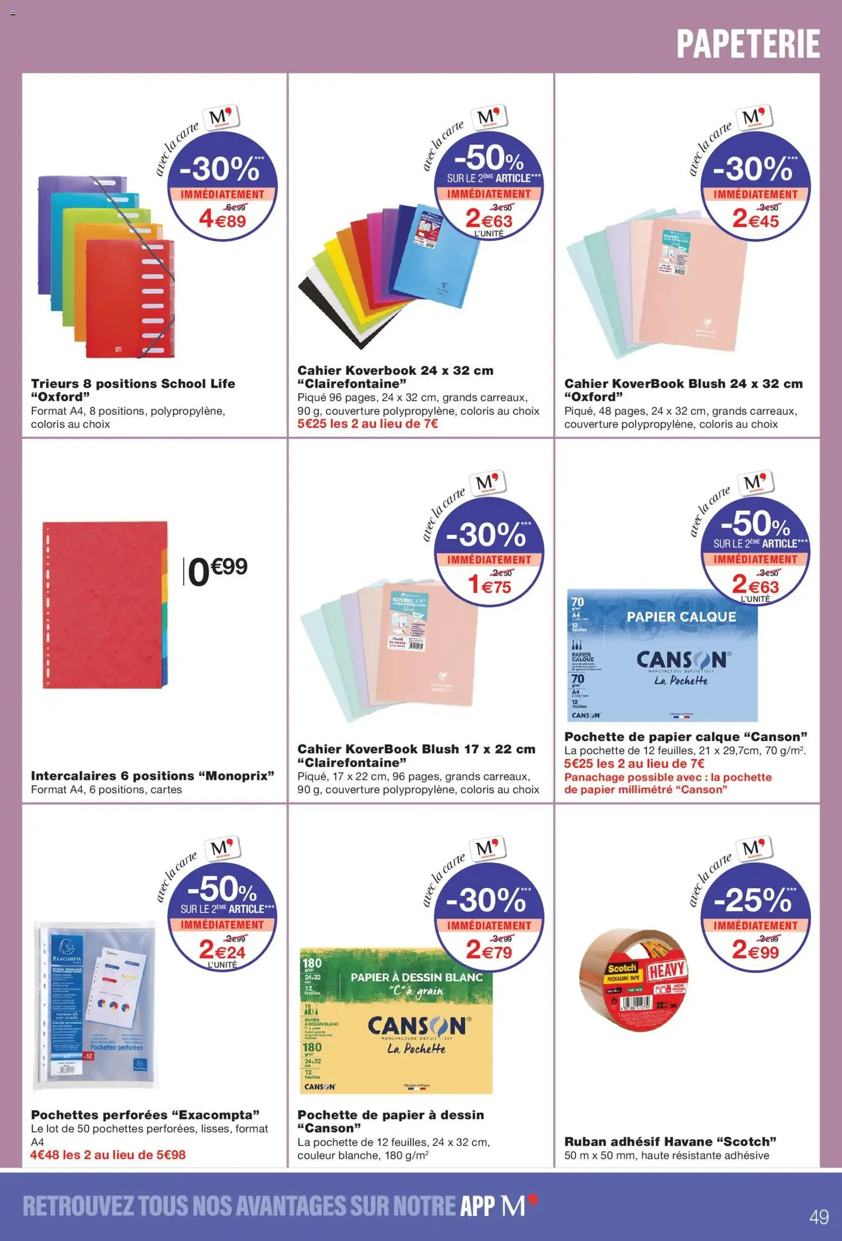 Monoprix catalogue - brochure valable à partir du 28/07/2026, page 49 sur 52