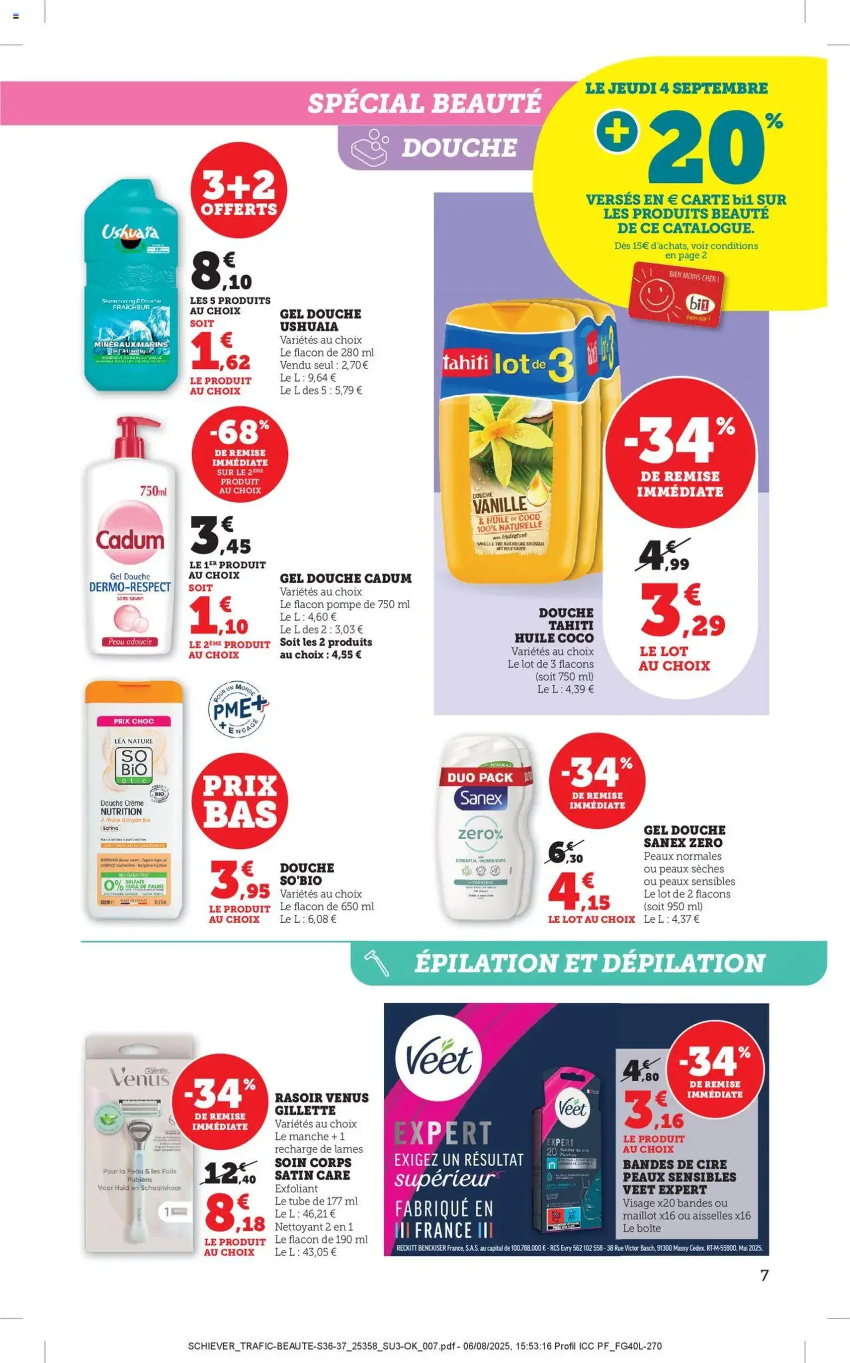Bi1 catalogue - brochure valable à partir du 01/09/2025, page 7 sur 40