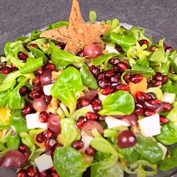 Weihnachtlicher Feldsalat Rezept