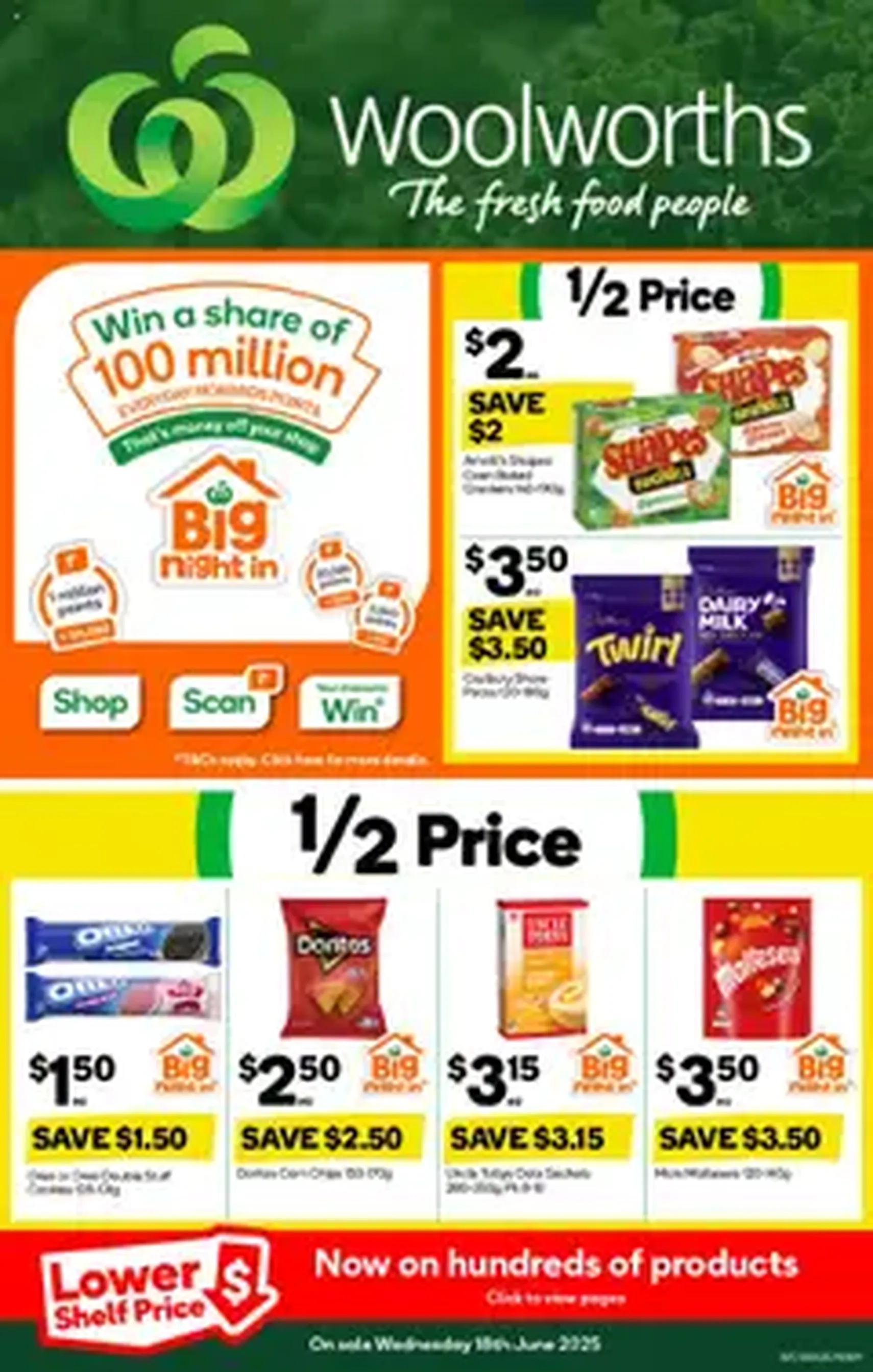 Weekly catalogue Woolworths NSW 18/06 - valid flyer from 18/06/2025, page 1 of 1