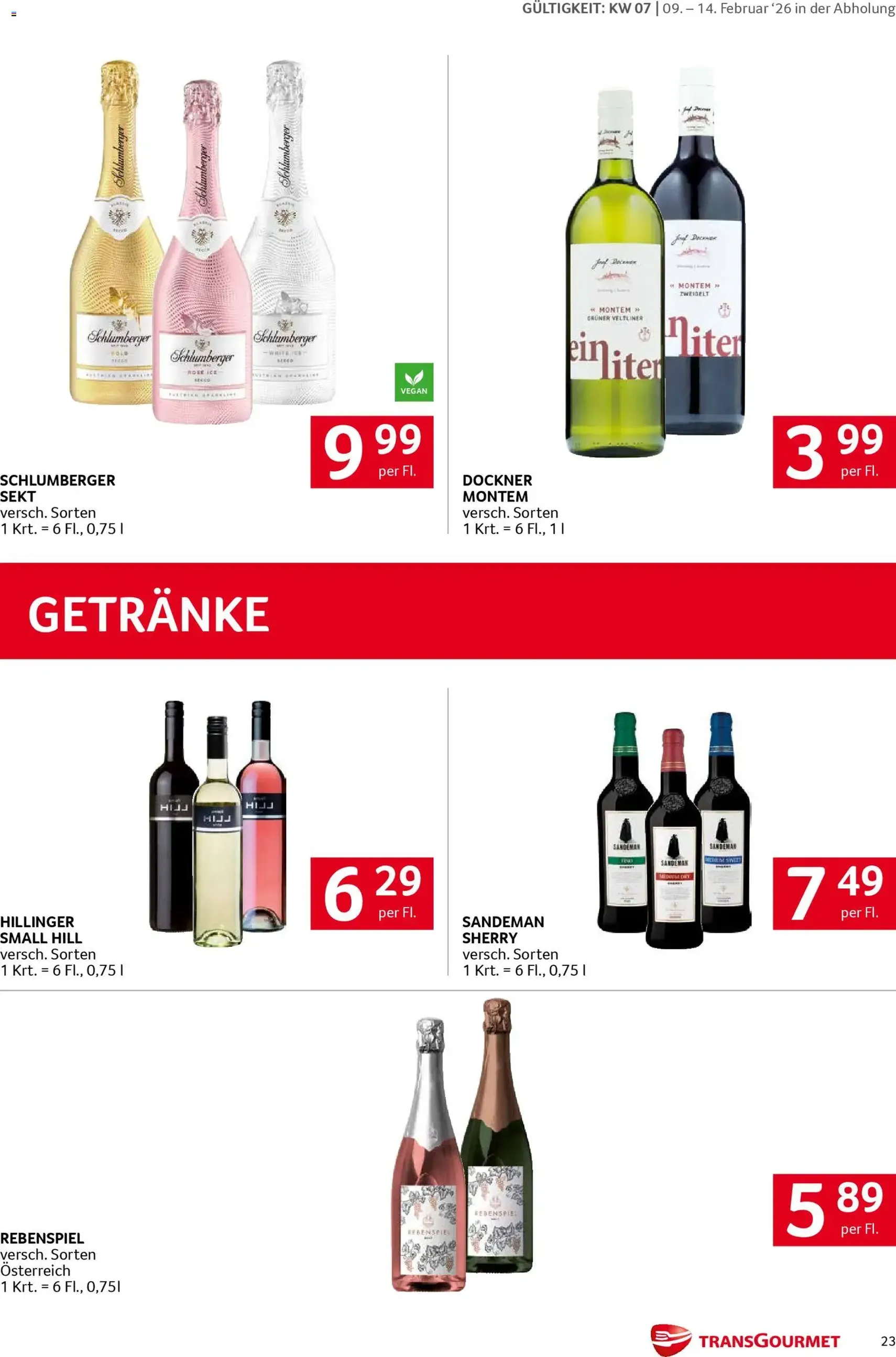 Transgourmet Flugblatt - Gültiger Prospekt ab 09.02.2026, Seite 23 von insgesamt 32