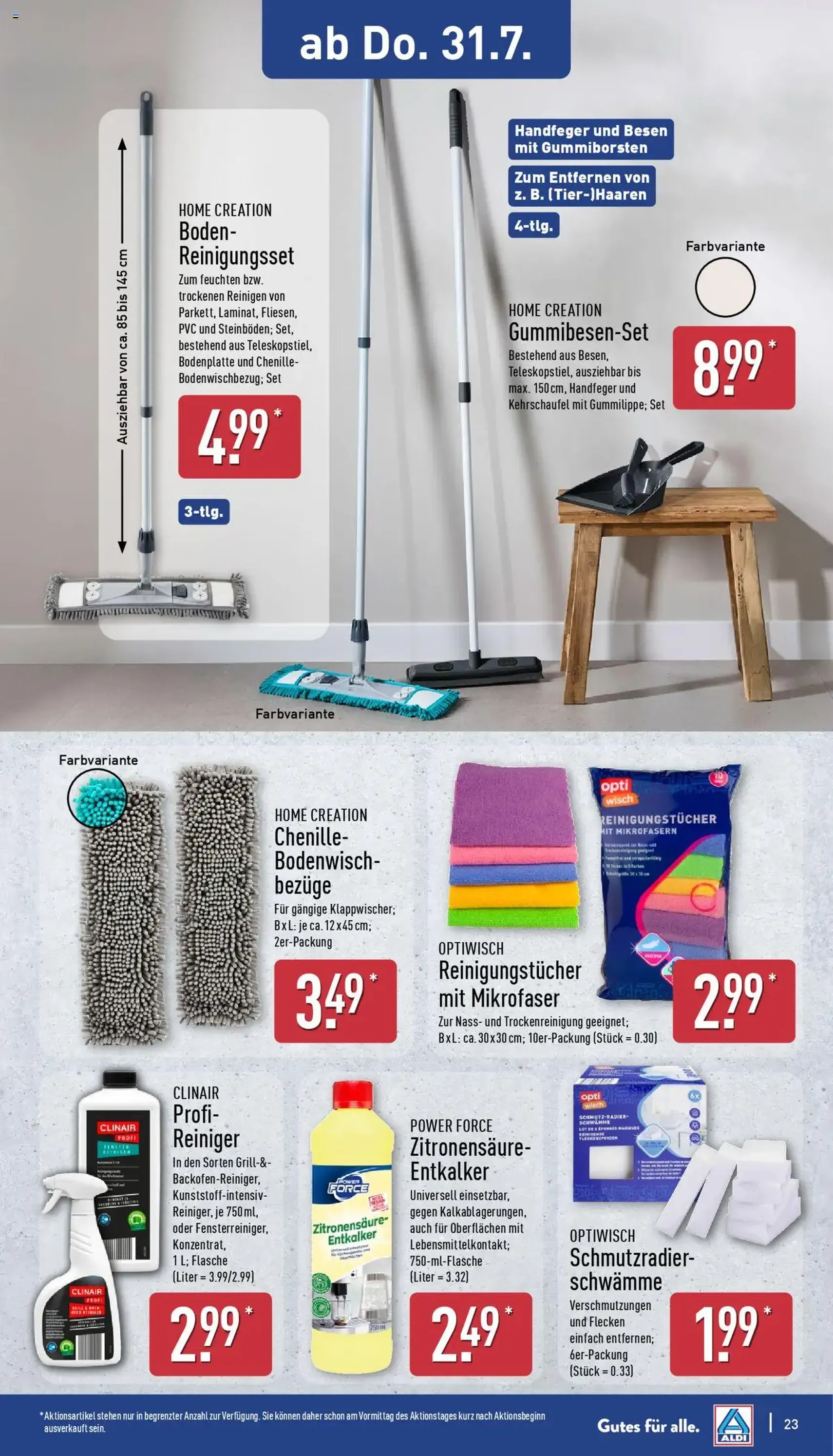 Aldi Prospekt - Gültiger Prospekt ab 28.07.2025, Seite 23 von insgesamt 43 Aldi Prospekt - Gültiger Prospekt ab 28.07.2025, Seite 23 von insgesamt 43
