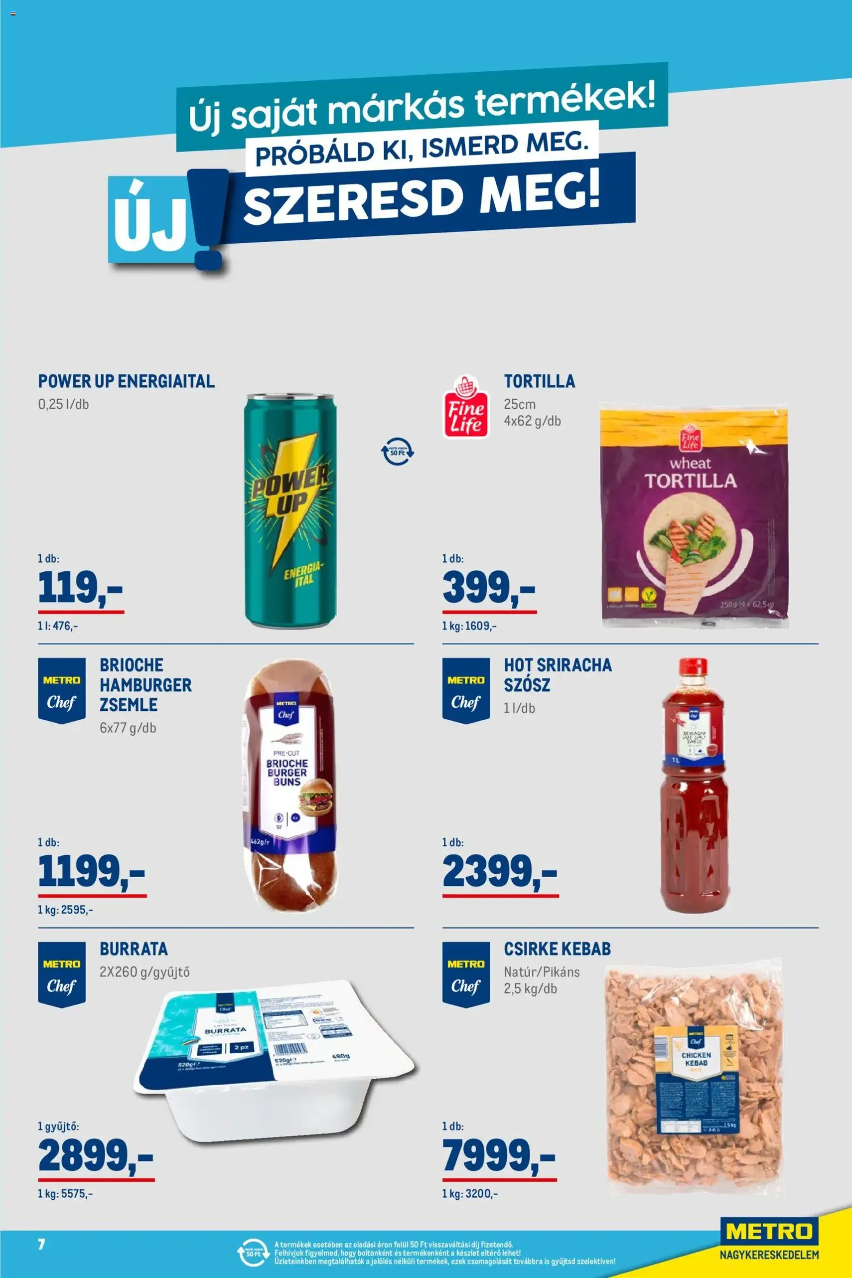 Metro - Élelmiszer és Szezonális katalógus 2026/02 - 2026.02.01. érvényes szórólap 7 oldal 41 oldalból