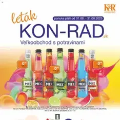 KON - RAD leták - náhľad letáku platný od 01.08.2025