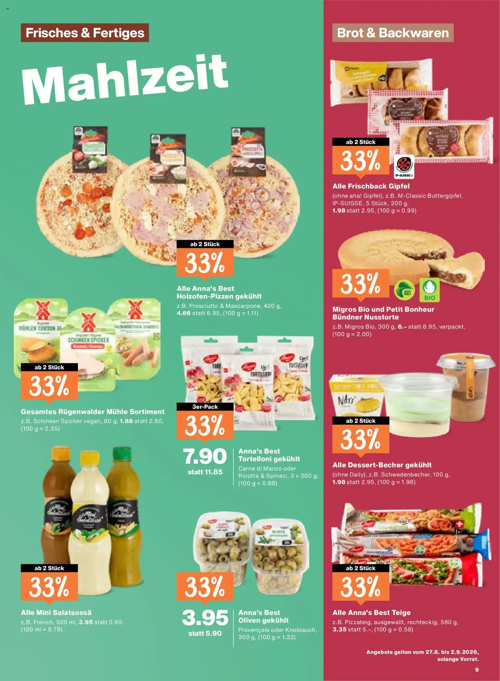 Migros aktionen - Gültiger Prospekt ab 27.08.2026, Seite 9 von insgesamt 20