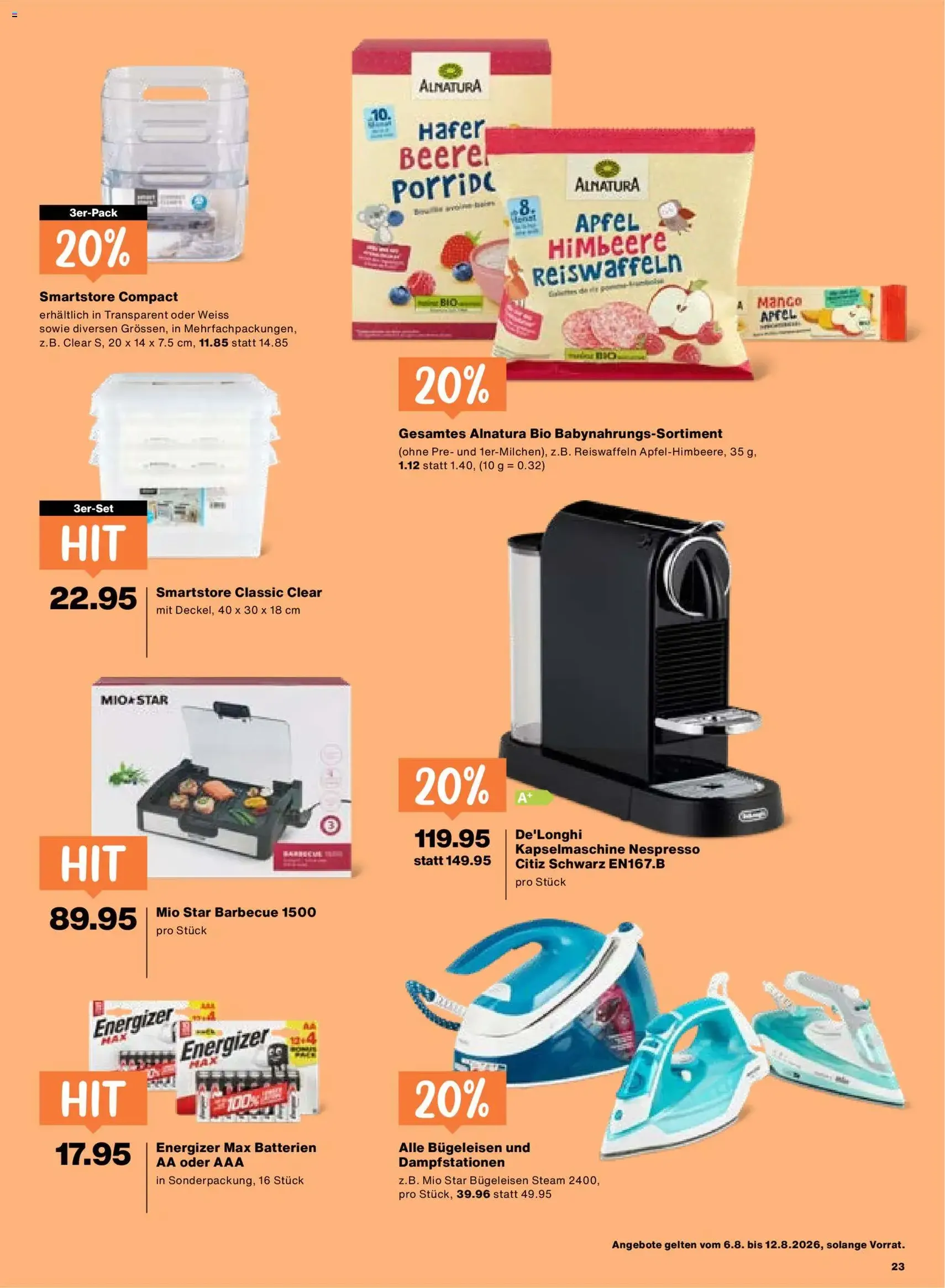 Migros aktionen - Gültiger Prospekt ab 06.08.2026, Seite 23 von insgesamt 24