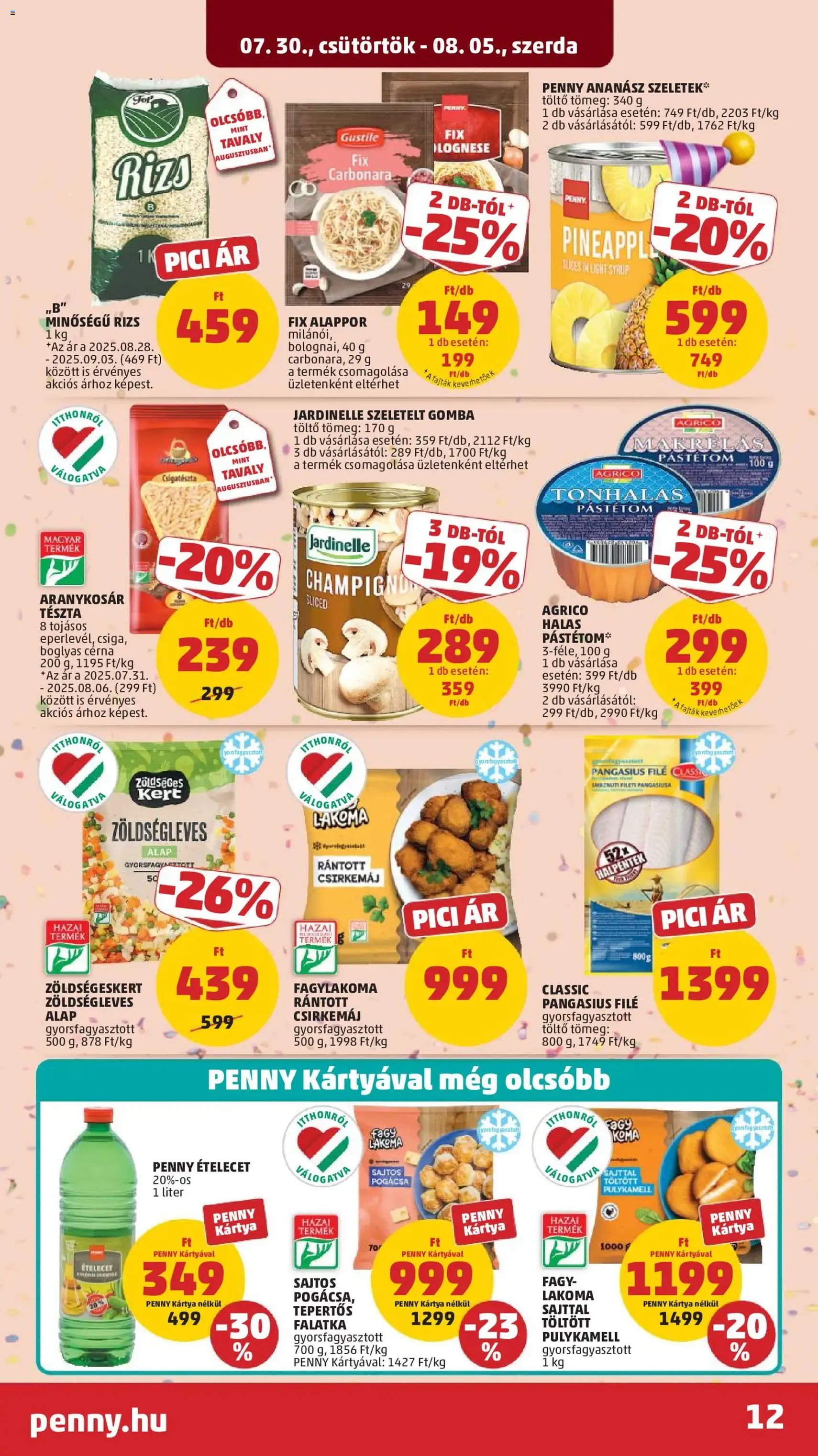 PENNY akciós újság - 2026.07.30. érvényes szórólap 15 oldal 39 oldalból