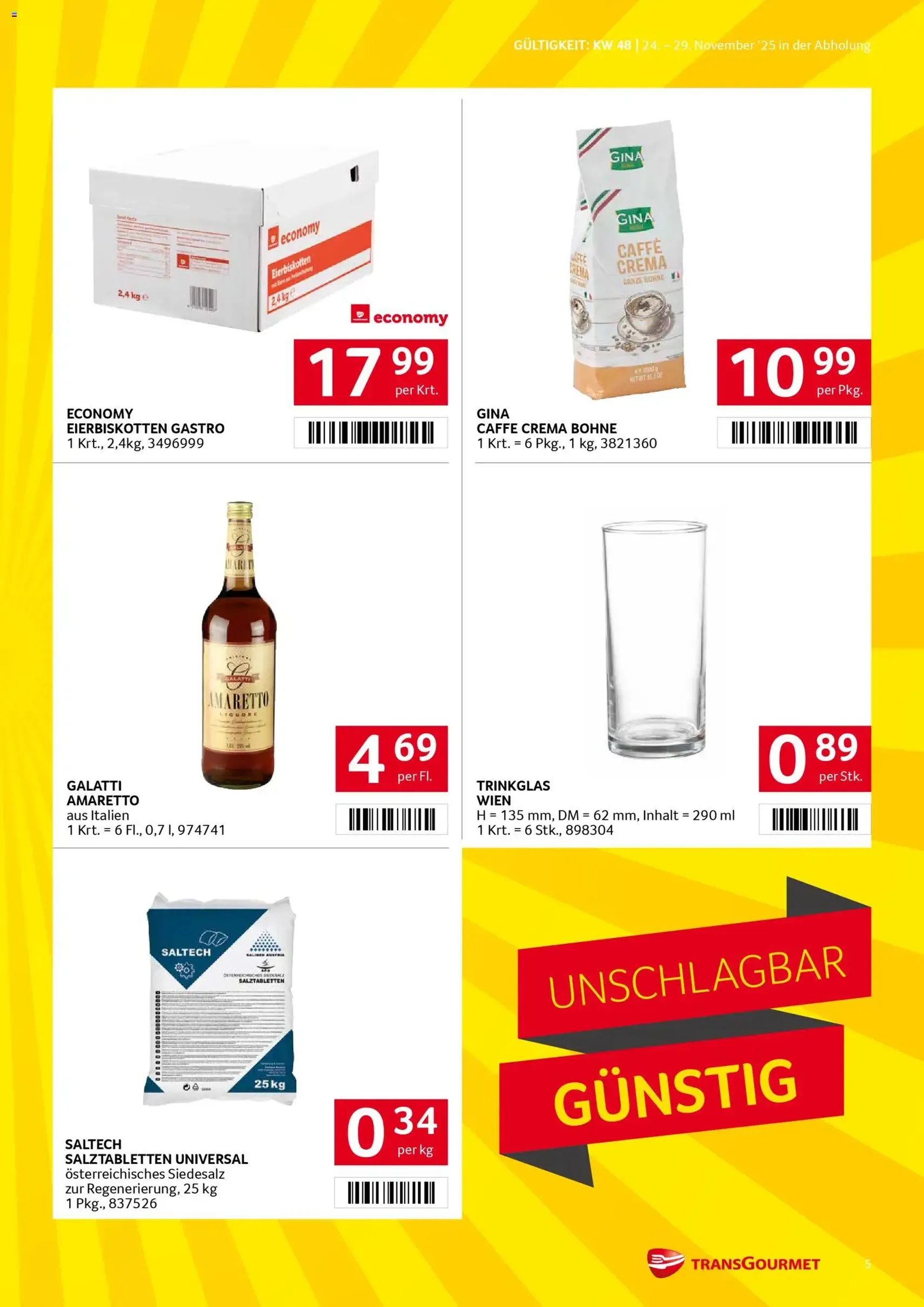 Transgourmet Flugblatt - Gültiger Prospekt ab 24.11.2025, Seite 5 von insgesamt 32