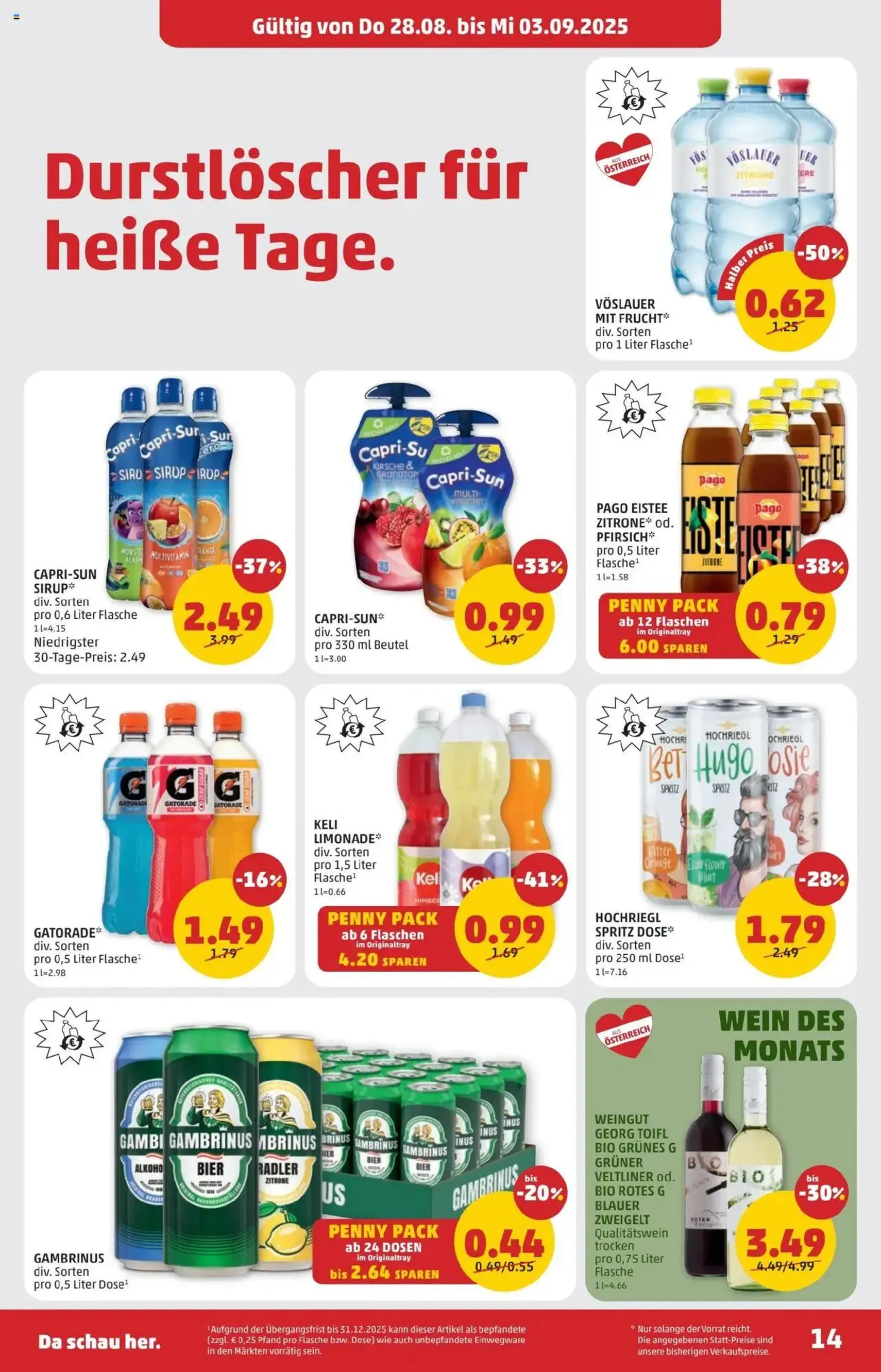 Penny Markt Flugblatt - Gültiger Prospekt ab 28.08.2025, Seite 14 von insgesamt 28 Penny Markt Flugblatt - Gültiger Prospekt ab 28.08.2025, Seite 14 von insgesamt 28
