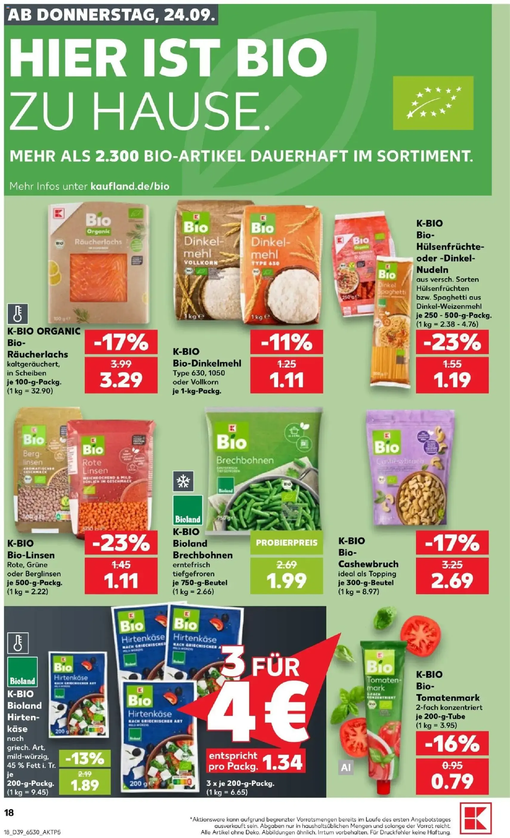 Kaufland Prospekt - Gültiger Prospekt ab 24.09.2026, Seite 18 von insgesamt 72