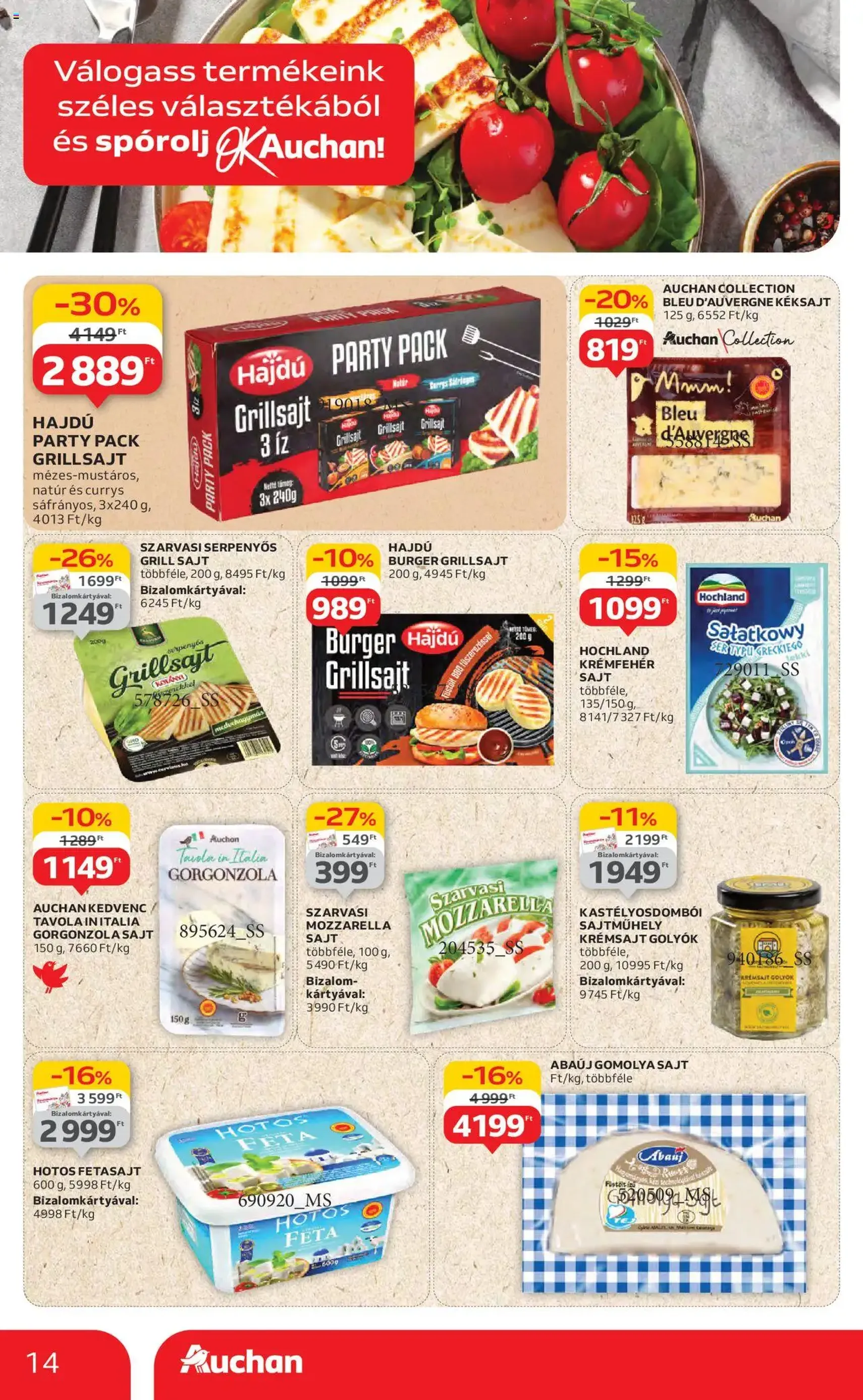 Auchan Akciós újság - 2025.07.17. érvényes szórólap 14 oldal 44 oldalból Auchan Akciós újság - 2025.07.17. érvényes szórólap 14 oldal 44 oldalból