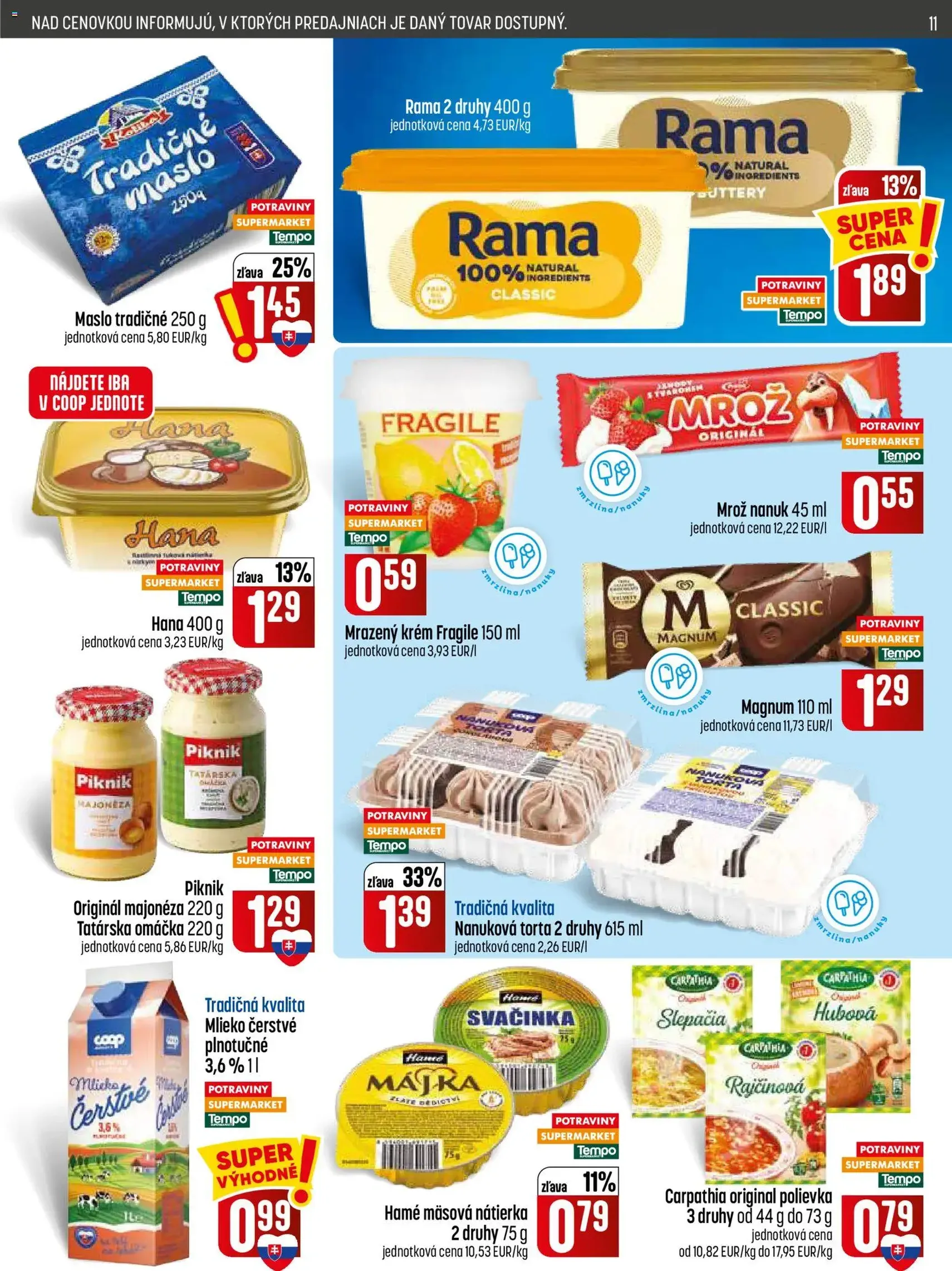 COOP Jednota leták - platný leták od 26.08.2026 strana 11 z 32