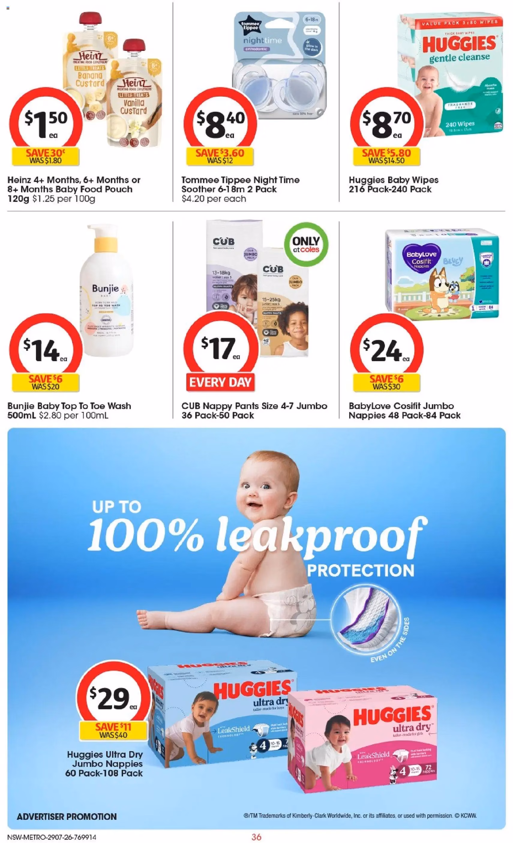Coles catalogue - valid flyer from 29/07/2026, page 36 of 46