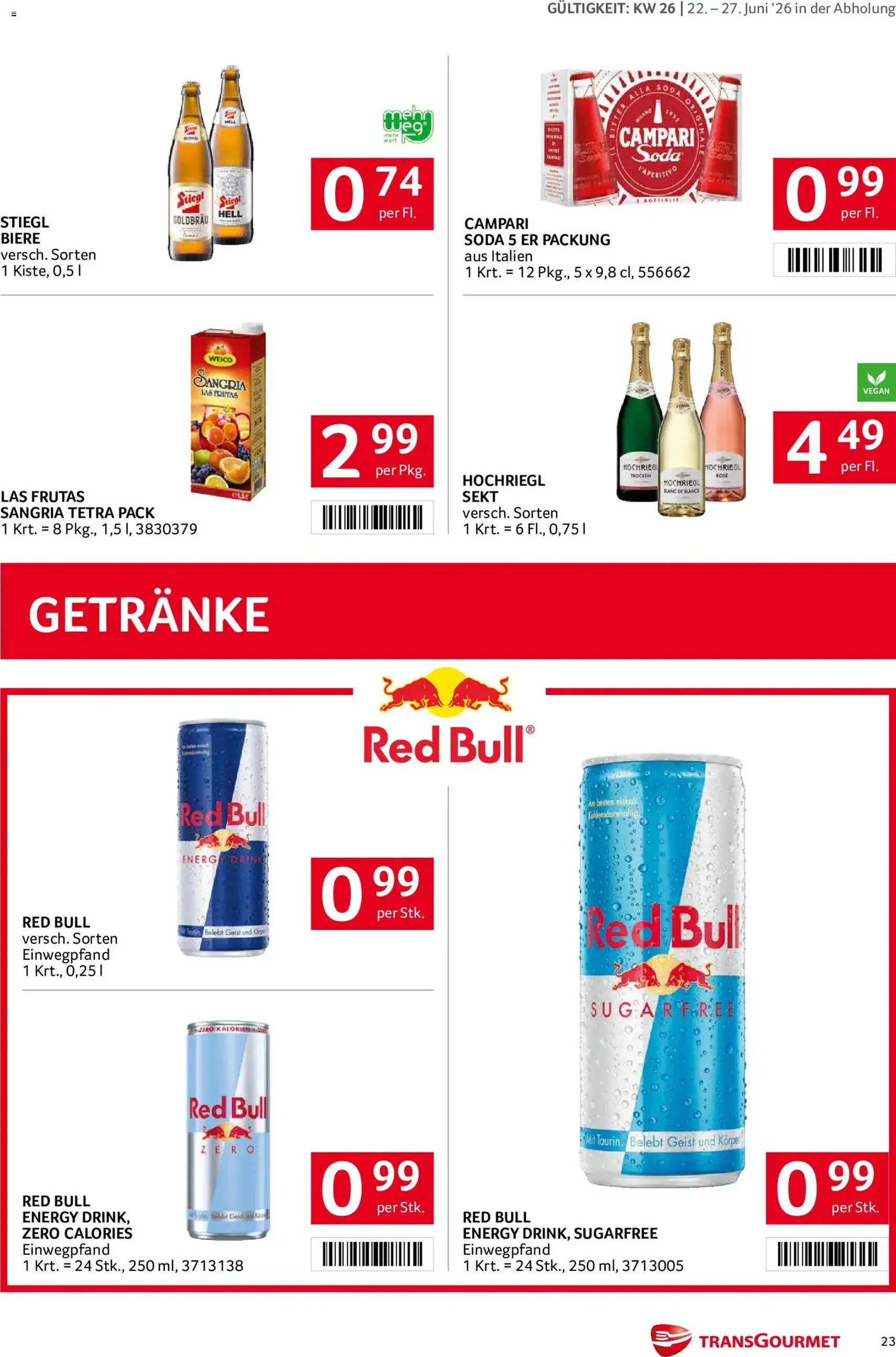 Transgourmet Flugblatt - Gültiger Prospekt ab 22.06.2026, Seite 22 von insgesamt 31