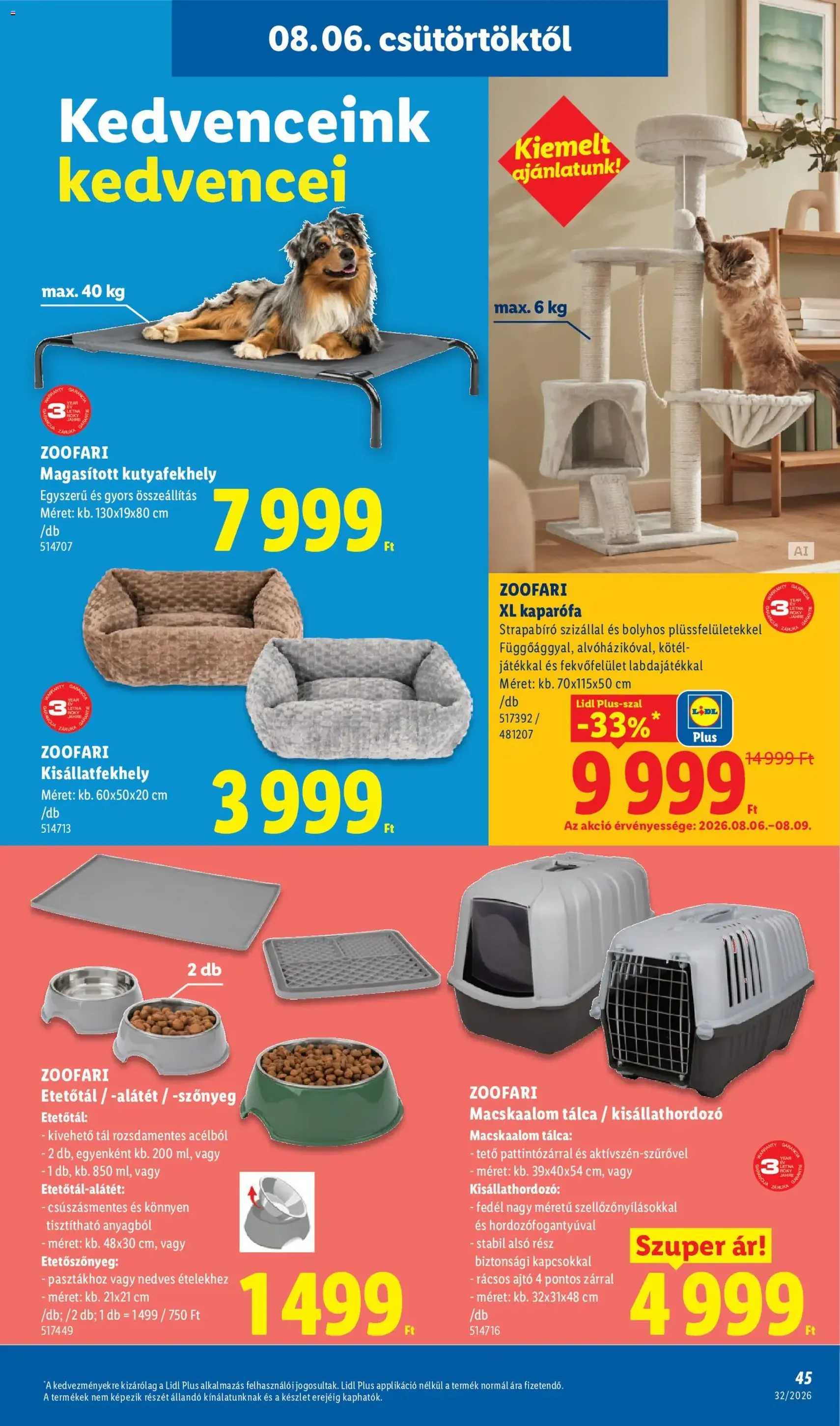 Lidl akciós újság - 2026.08.06. érvényes szórólap 45 oldal 80 oldalból