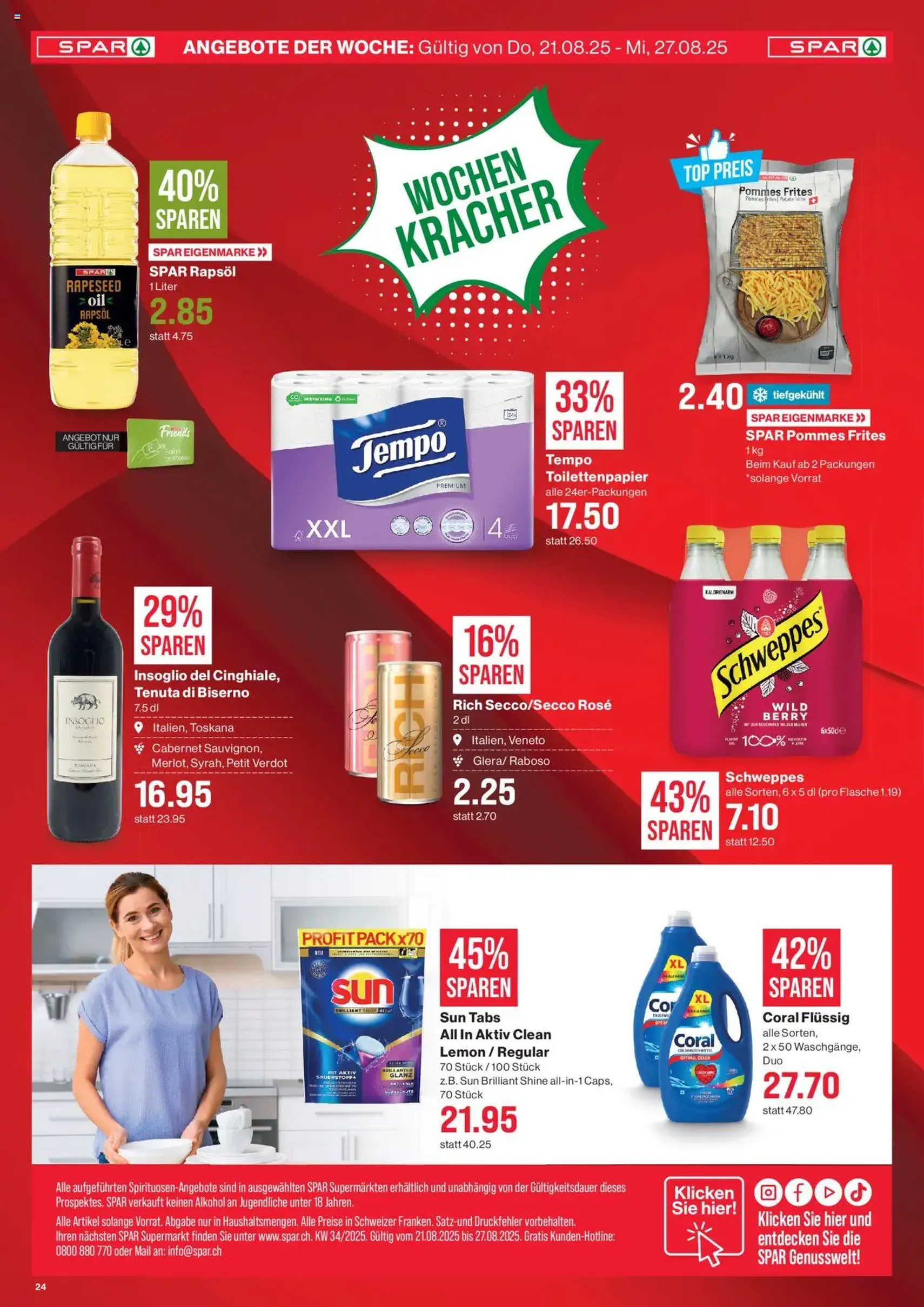 SPAR Aktionen - Gültiger Prospekt ab 21.08.2025, Seite 24 von insgesamt 24