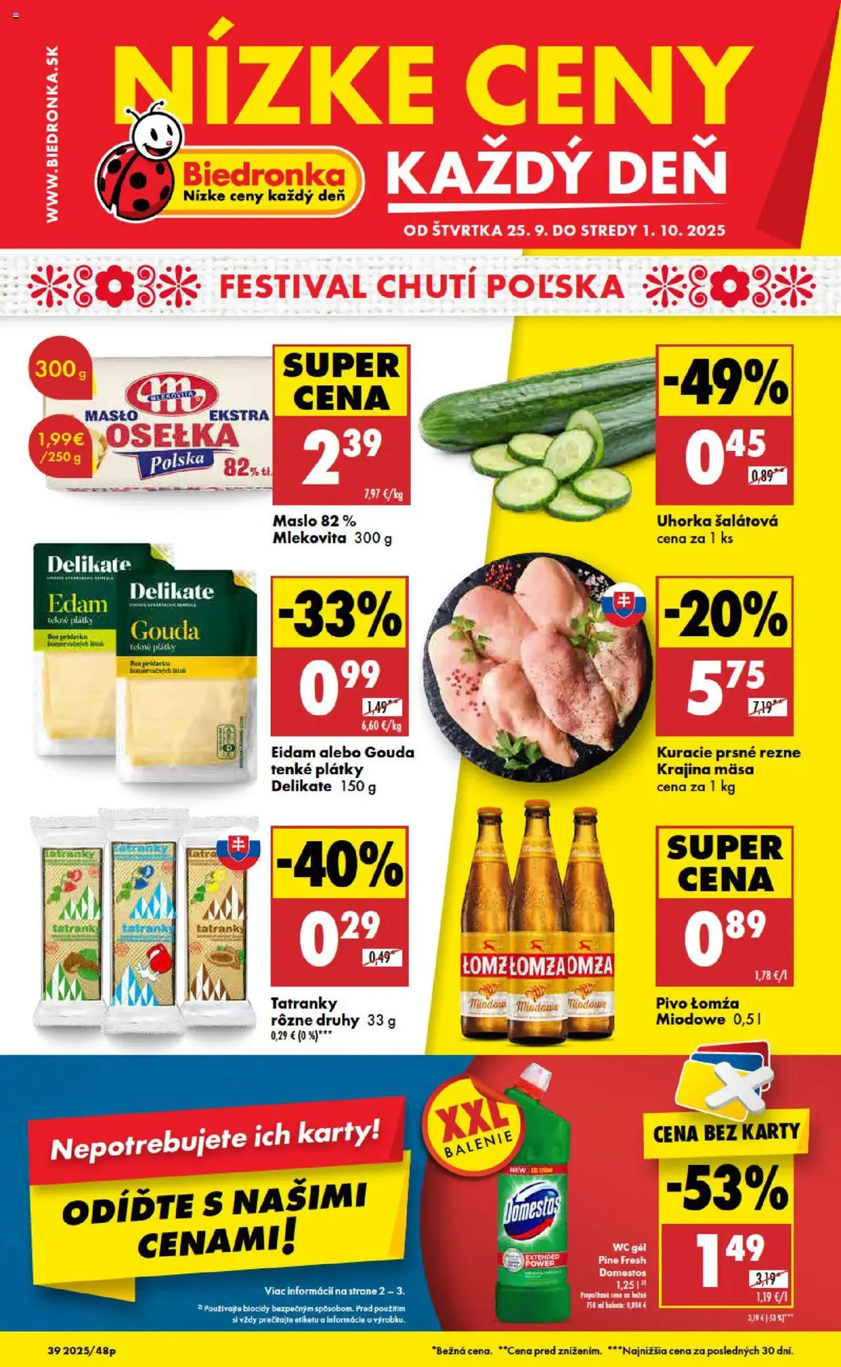 Biedronka leták - platný leták od 25.09.2025 strana 1 z 48