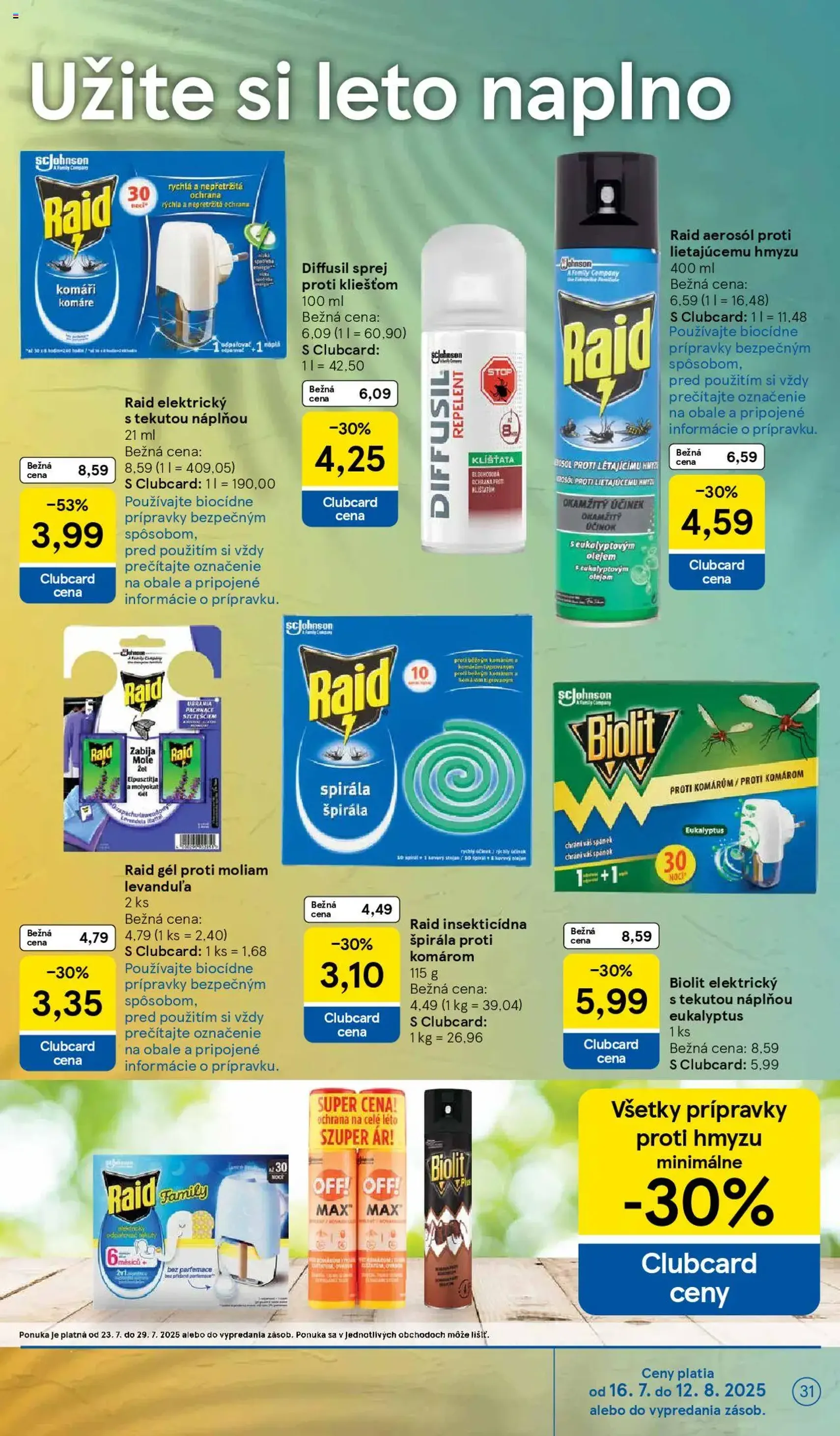 Tesco Hypermarket - leták - platný leták od 23.07.2025 strana 31 z 37 Tesco Hypermarket - leták - platný leták od 23.07.2025 strana 31 z 37