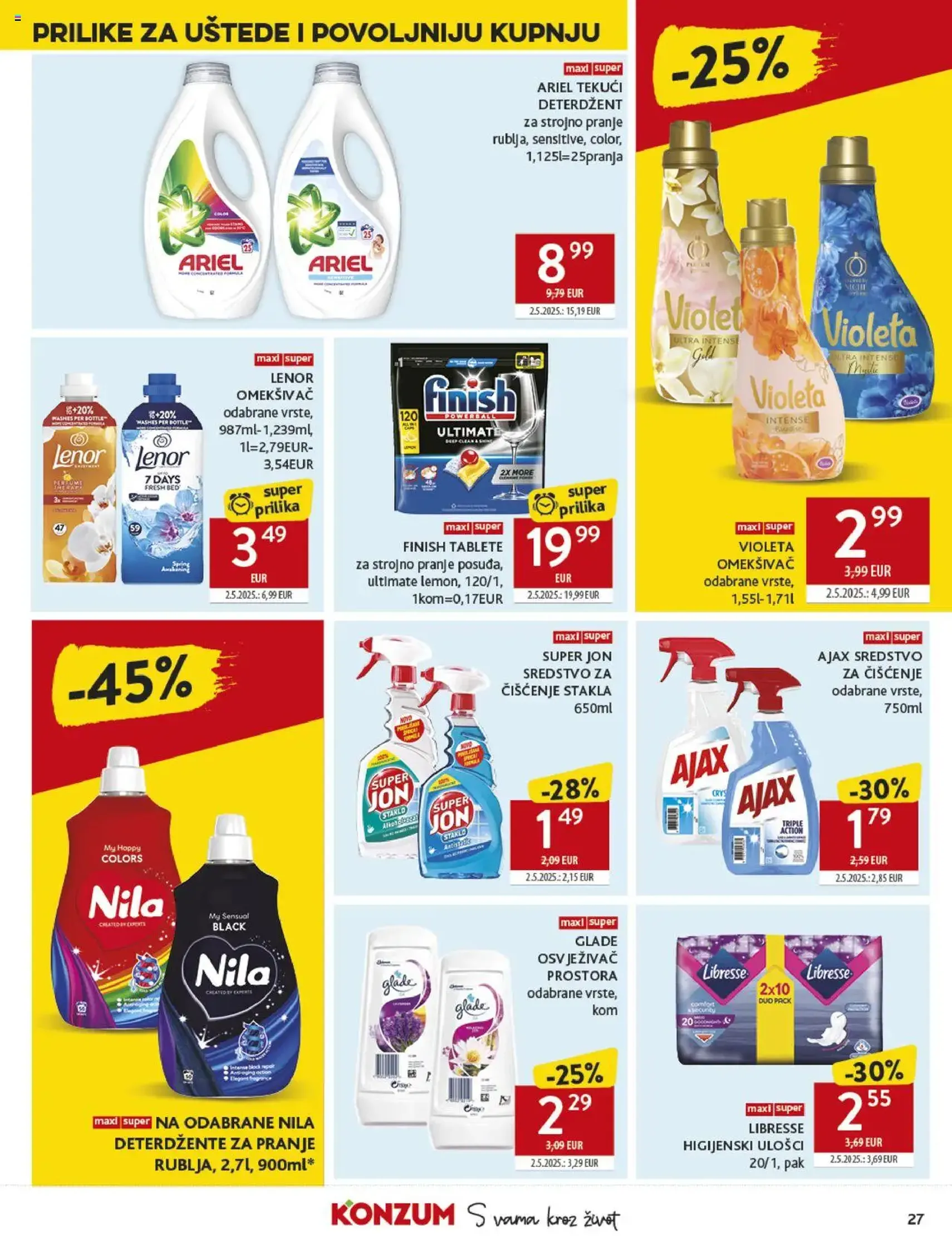 Konzum HR Akciós újság - 2025.07.23. érvényes szórólap 27 oldal 40 oldalból Konzum HR Akciós újság - 2025.07.23. érvényes szórólap 27 oldal 40 oldalból