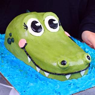 Recipe preview How to make Birthday Crocodile Cake
