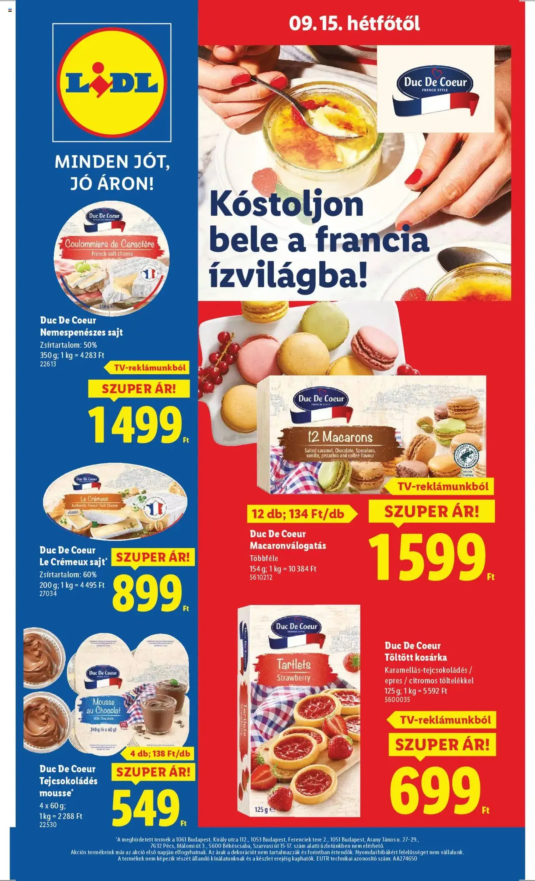 Lidl Akciós újság - 2025.09.11. érvényes szórólap 66 oldal 66 oldalból Lidl Akciós újság - 2025.09.11. érvényes szórólap 66 oldal 66 oldalból