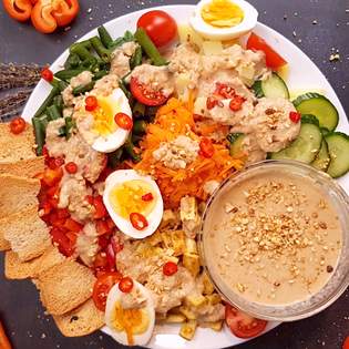Recipe preview Authentic Indonesian Gado-Gado salad recipe