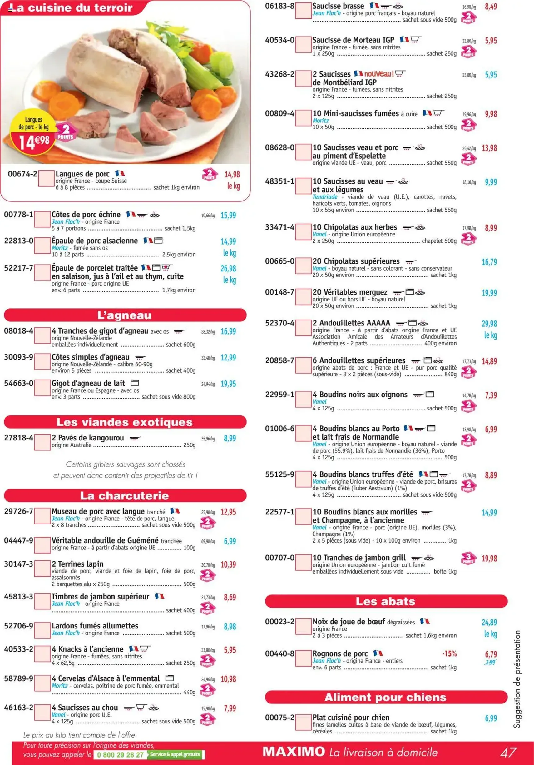 Maximo catalogue - brochure valable à partir du 26/09/2025, page 47 sur 64 Maximo catalogue - brochure valable à partir du 26/09/2025, page 47 sur 64