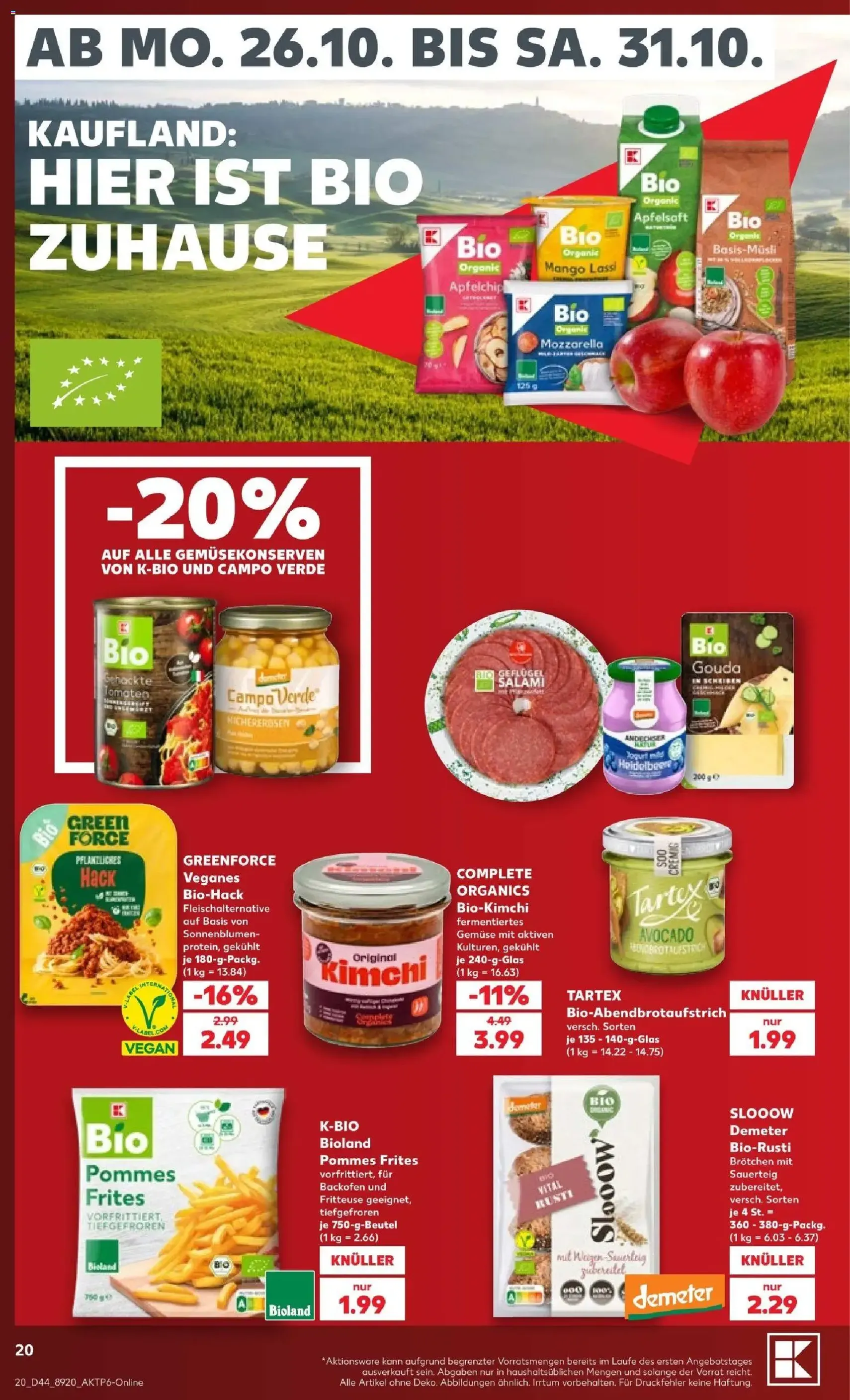 Kaufland Prospekt - Gültiger Prospekt ab 26.10.2026, Seite 20 von insgesamt 76