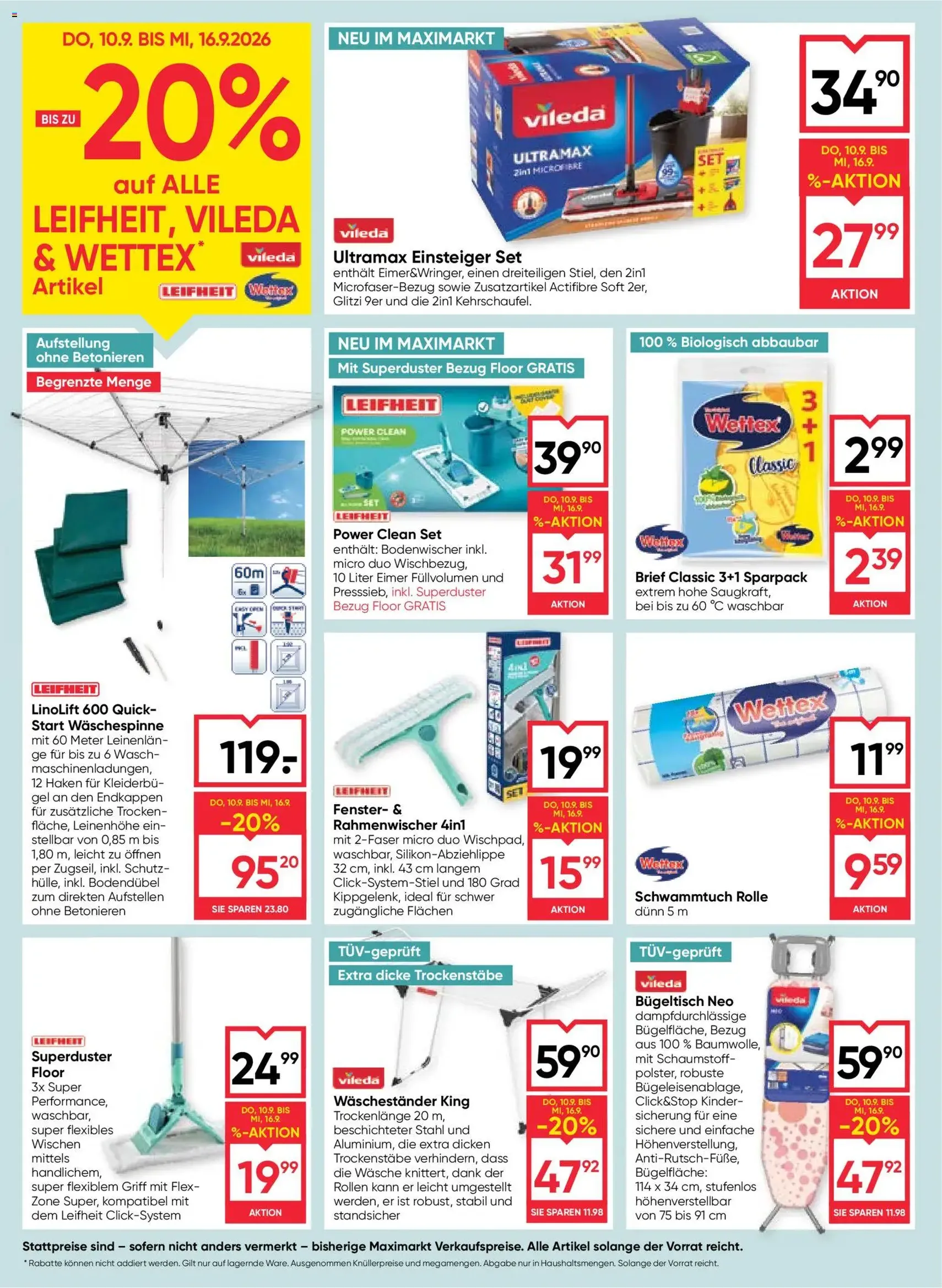Maximarkt Flugblatt - Gültiger Prospekt ab 10.09.2026, Seite 16 von insgesamt 24