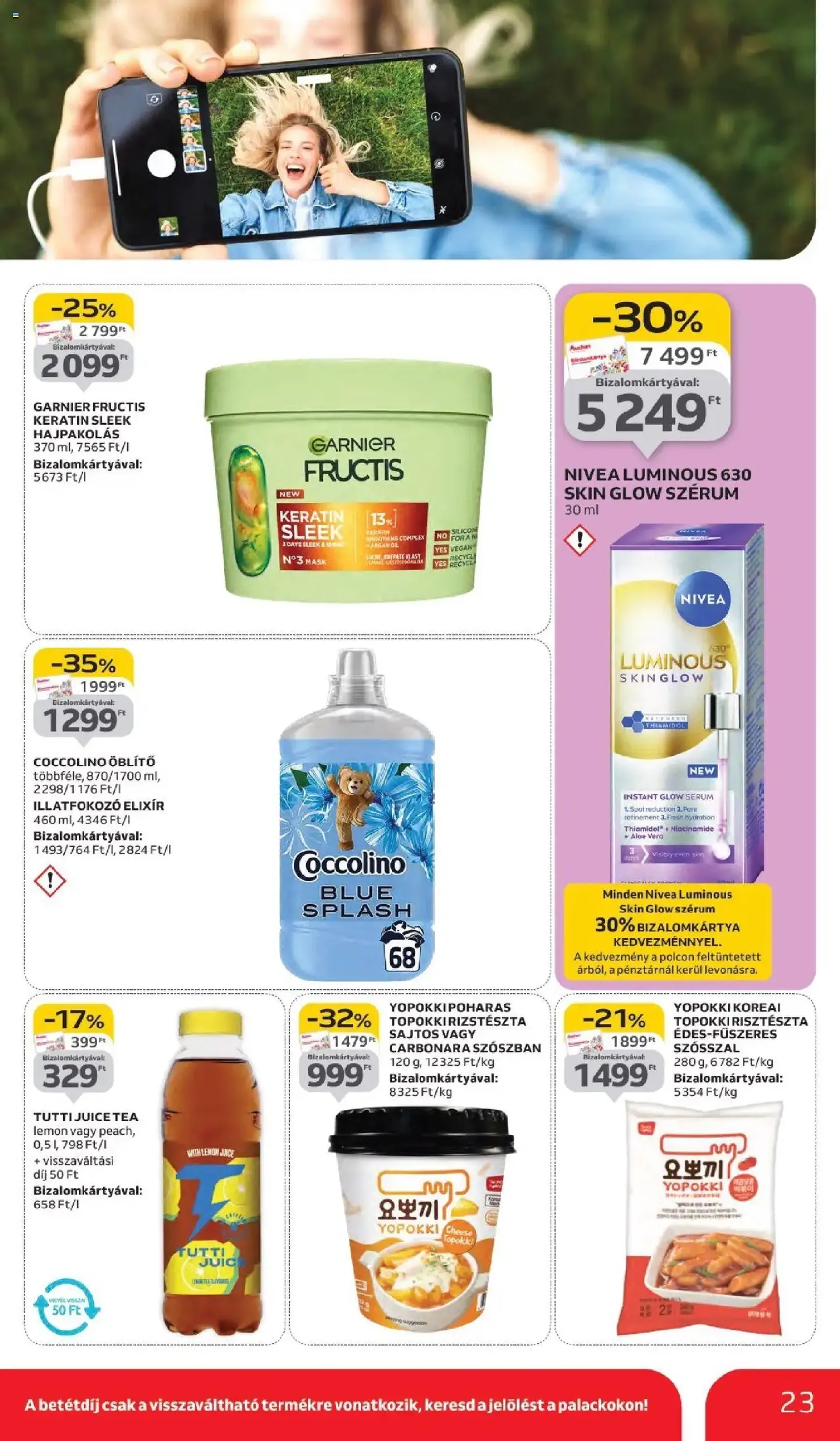 Auchan Akciós újság - 2025.09.11. érvényes szórólap 23 oldal 42 oldalból Auchan Akciós újság - 2025.09.11. érvényes szórólap 23 oldal 42 oldalból