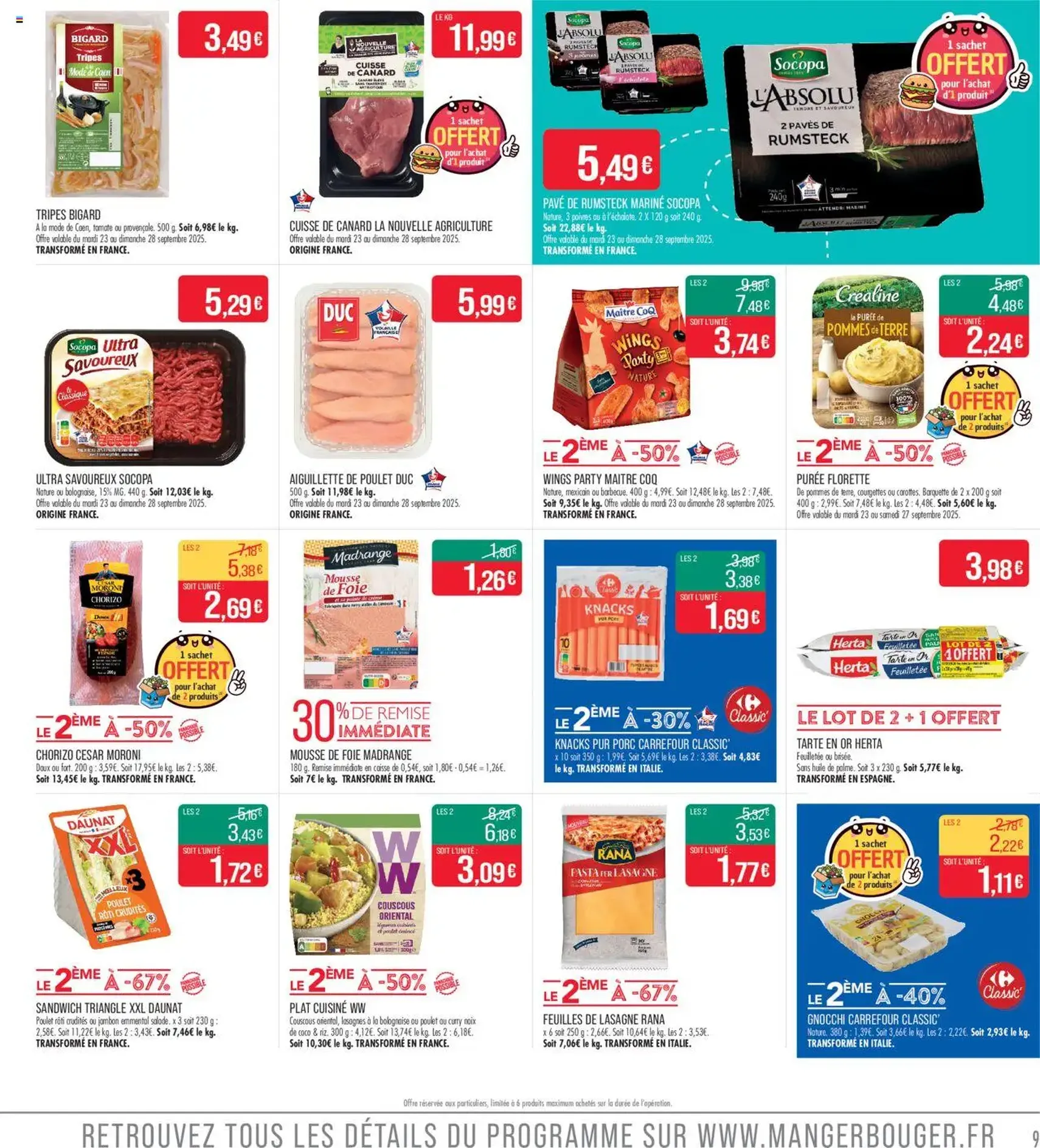Match Supermarché catalogue - brochure valable à partir du 23/09/2025, page 9 sur 24