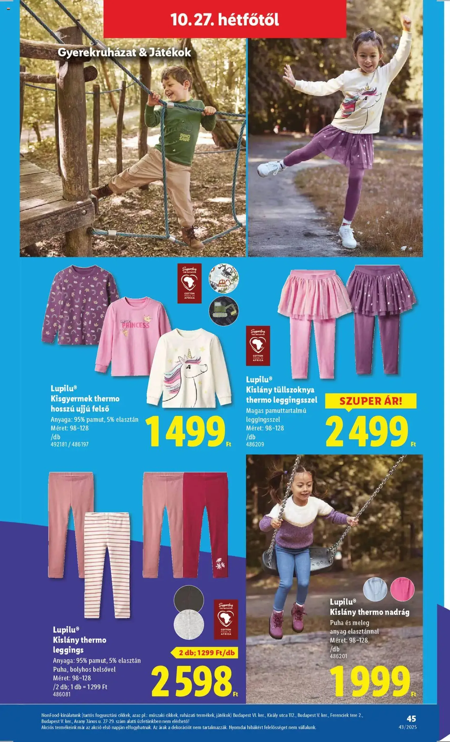Lidl Akciós újság - 2025.10.22. érvényes szórólap 45 oldal 64 oldalból Lidl Akciós újság - 2025.10.22. érvényes szórólap 45 oldal 64 oldalból