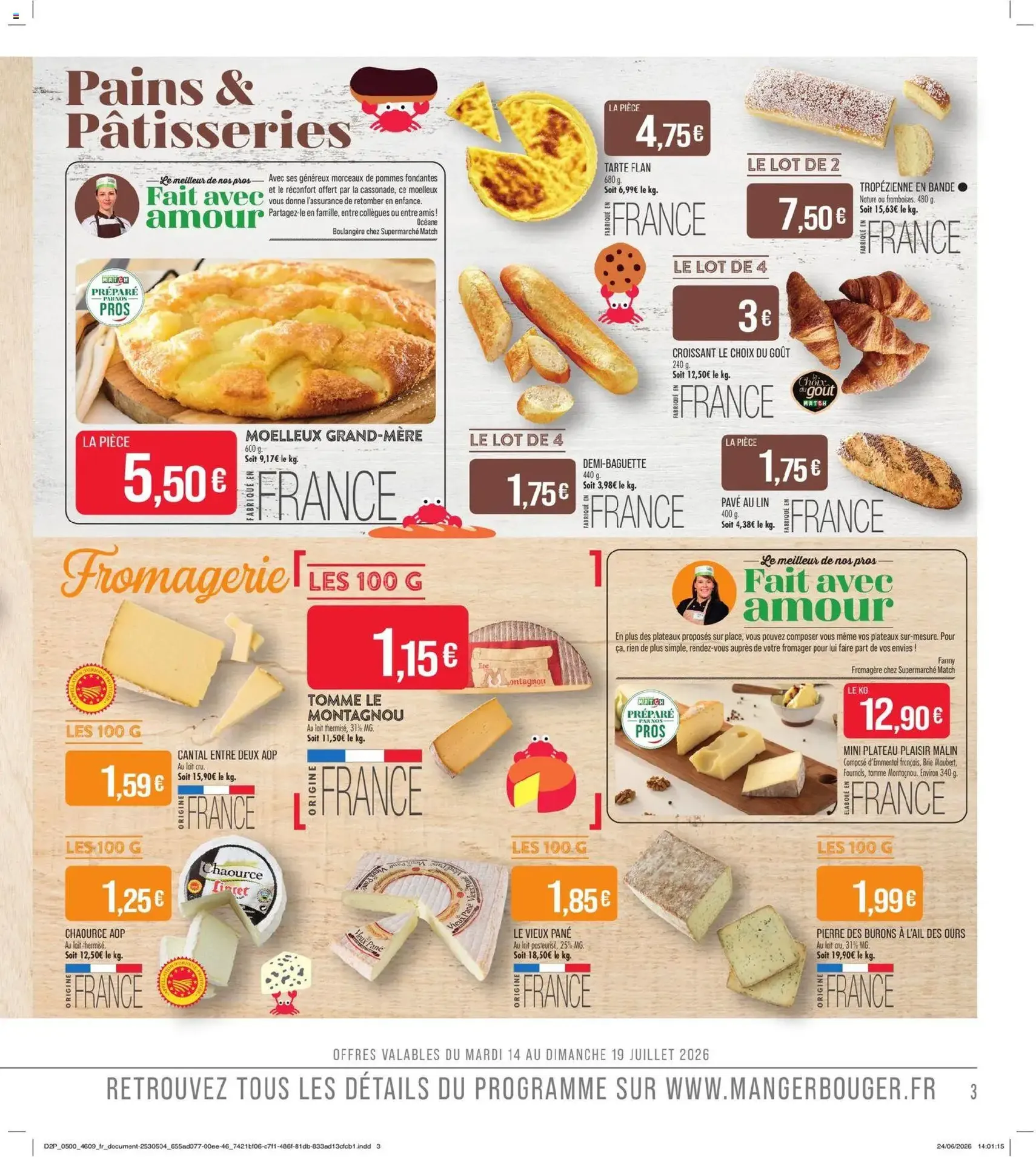 Match Supermarché catalogue - brochure valable à partir du 14/07/2026, page 3 sur 20