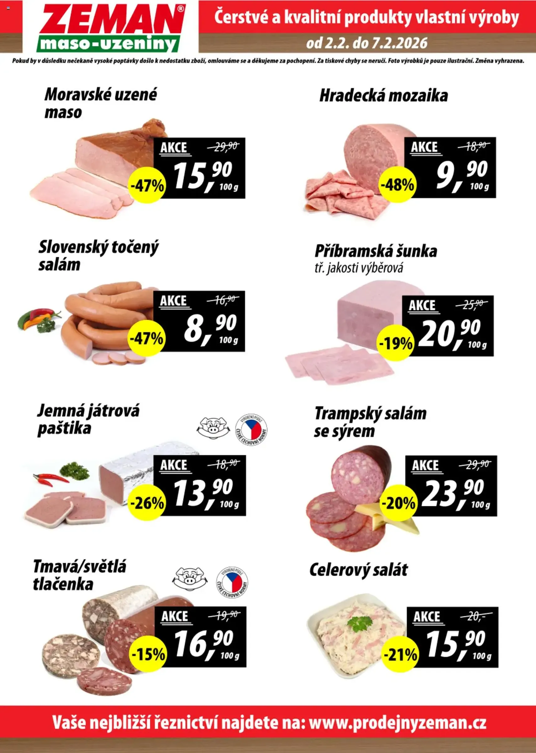 Prodejny Zeman leták - platný leták od 02.02.2026 strana 2 z 2