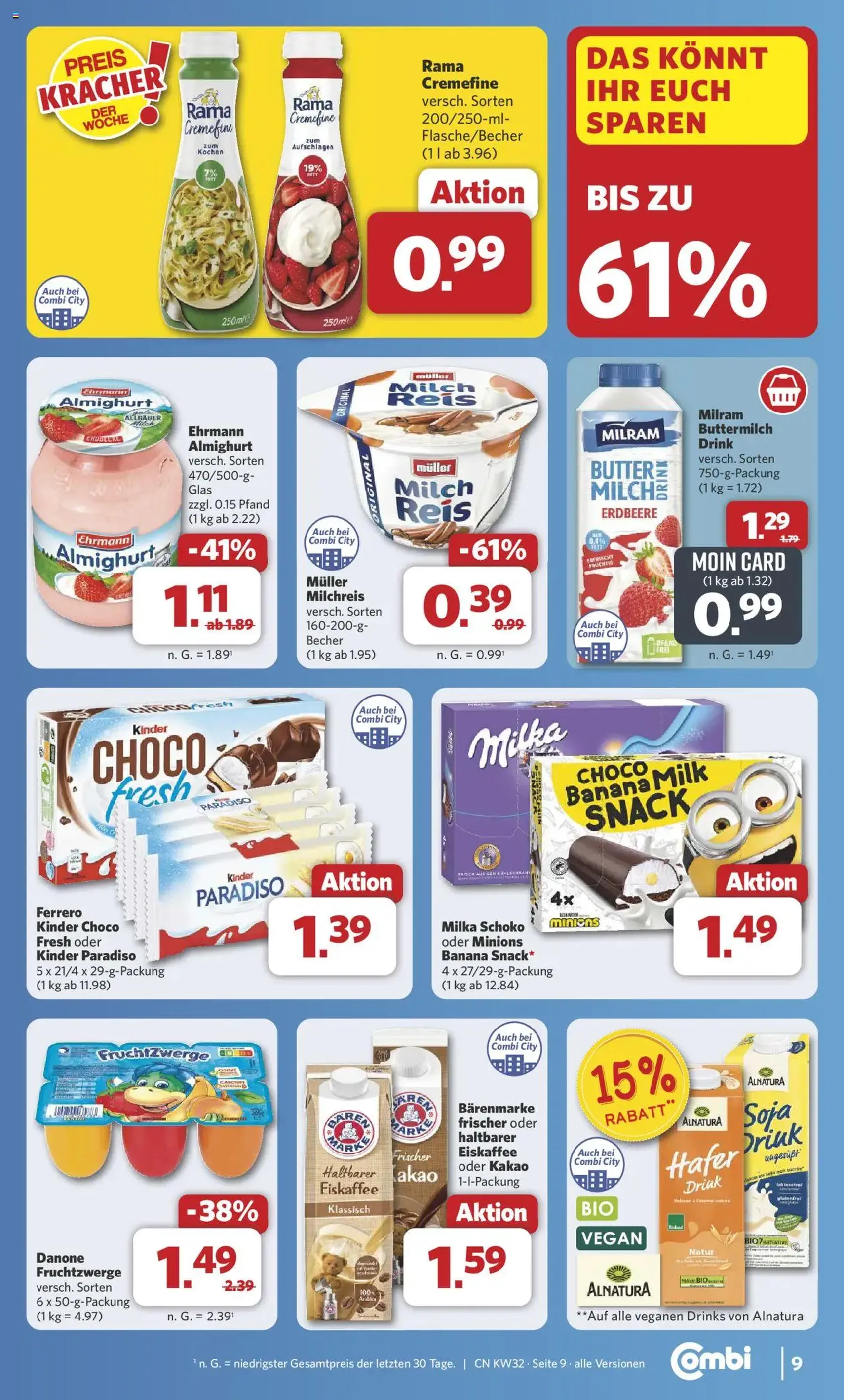 Combi Prospekt - Gültiger Prospekt ab 03.08.2025, Seite 9 von insgesamt 35 Combi Prospekt - Gültiger Prospekt ab 03.08.2025, Seite 9 von insgesamt 35