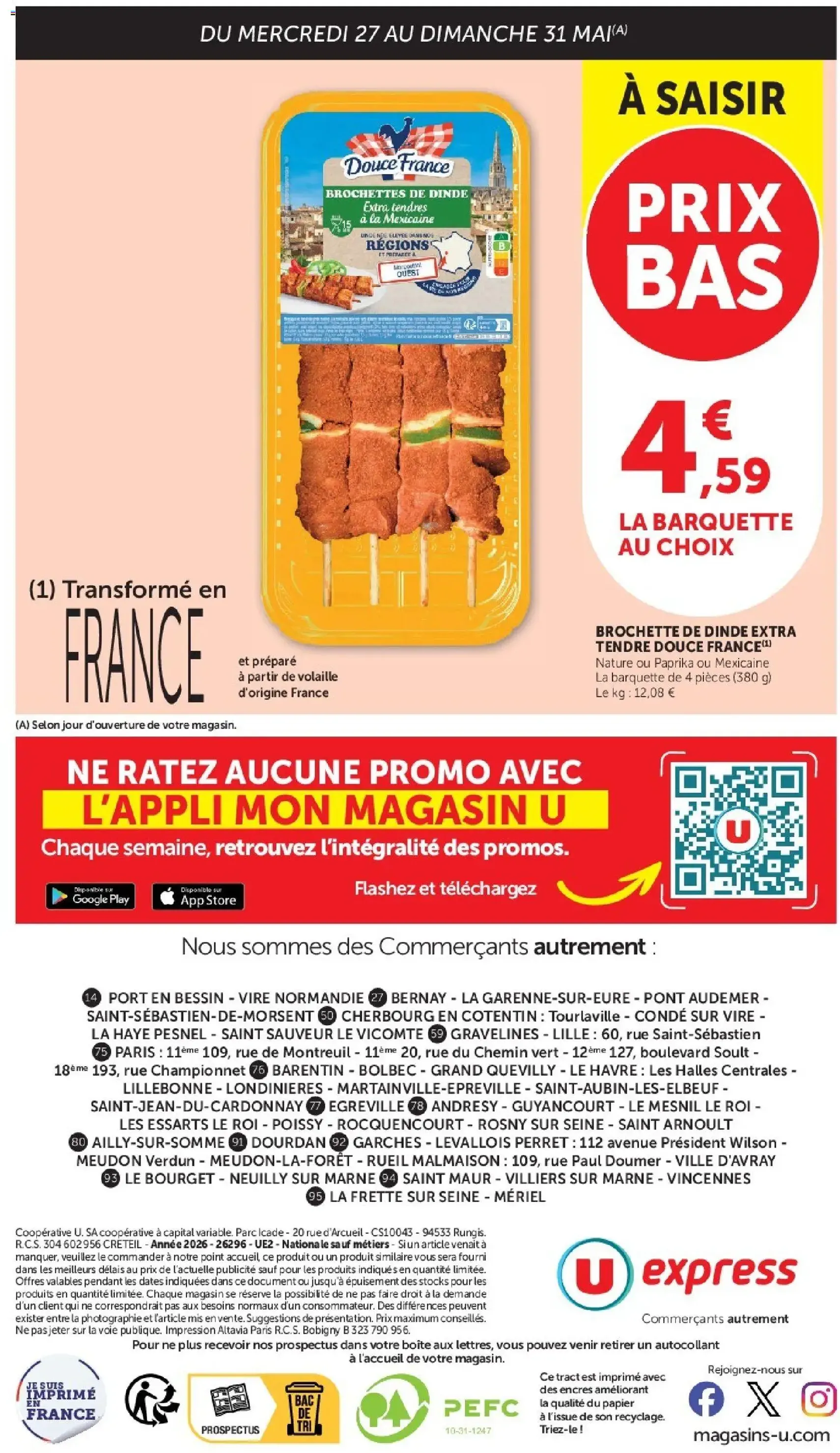 U Express catalogue - brochure valable à partir du 27/05/2026, page 12 sur 12