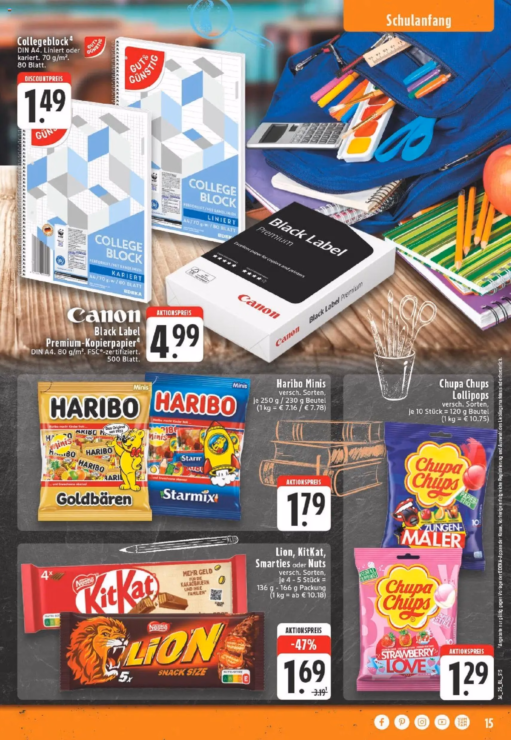 Edeka Prospekt - Gültiger Prospekt ab 18.08.2025, Seite 15 von insgesamt 24 Edeka Prospekt - Gültiger Prospekt ab 18.08.2025, Seite 15 von insgesamt 24