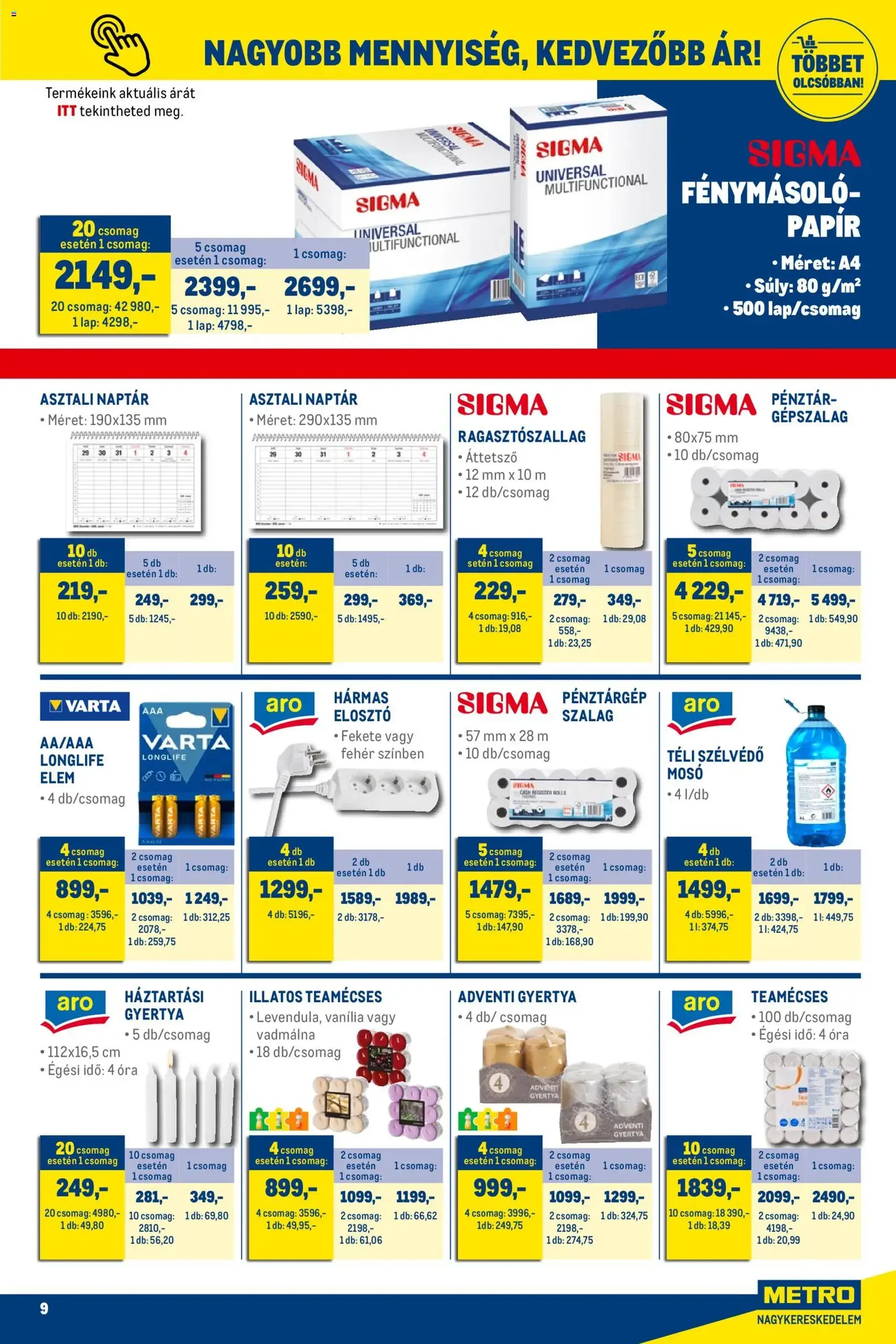 Metro - Élelmiszer és Szezonális katalógus 2025/12 - 2025.12.01. érvényes szórólap 9 oldal 33 oldalból