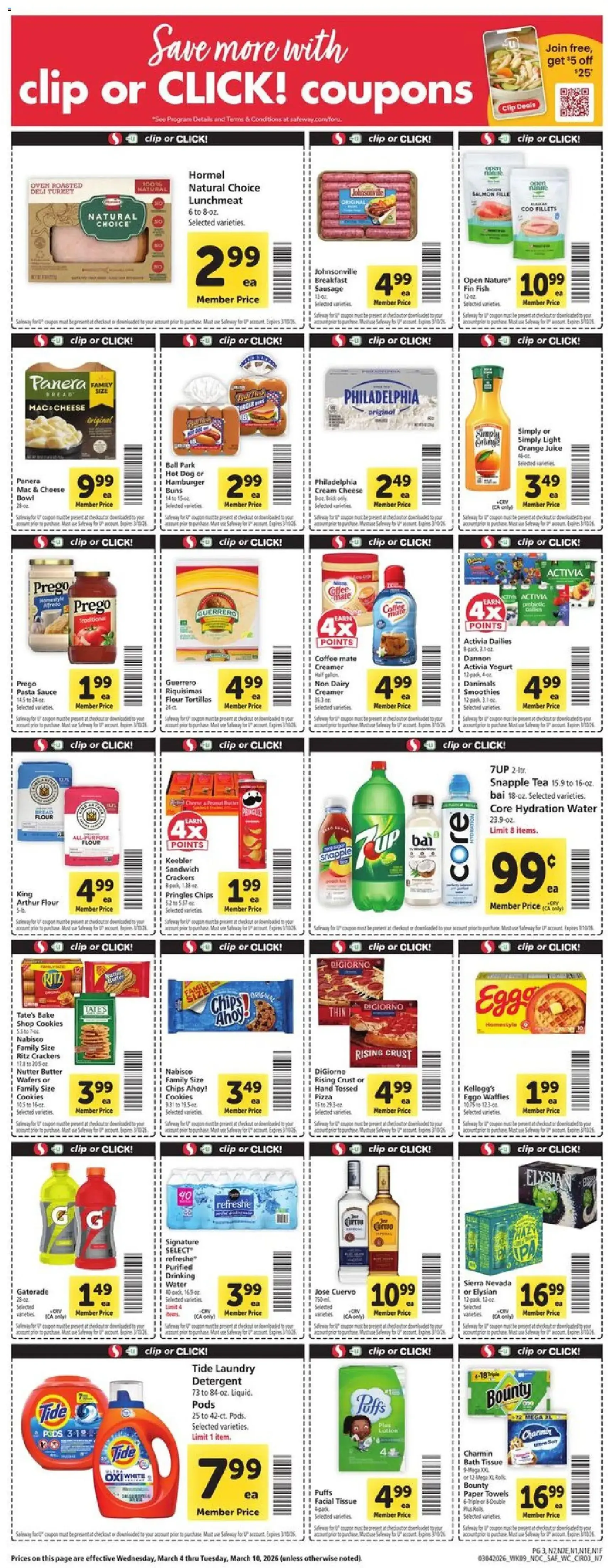 Safeway Weekly Ad - valid flyer from 03/04/2026, page 3 of 9