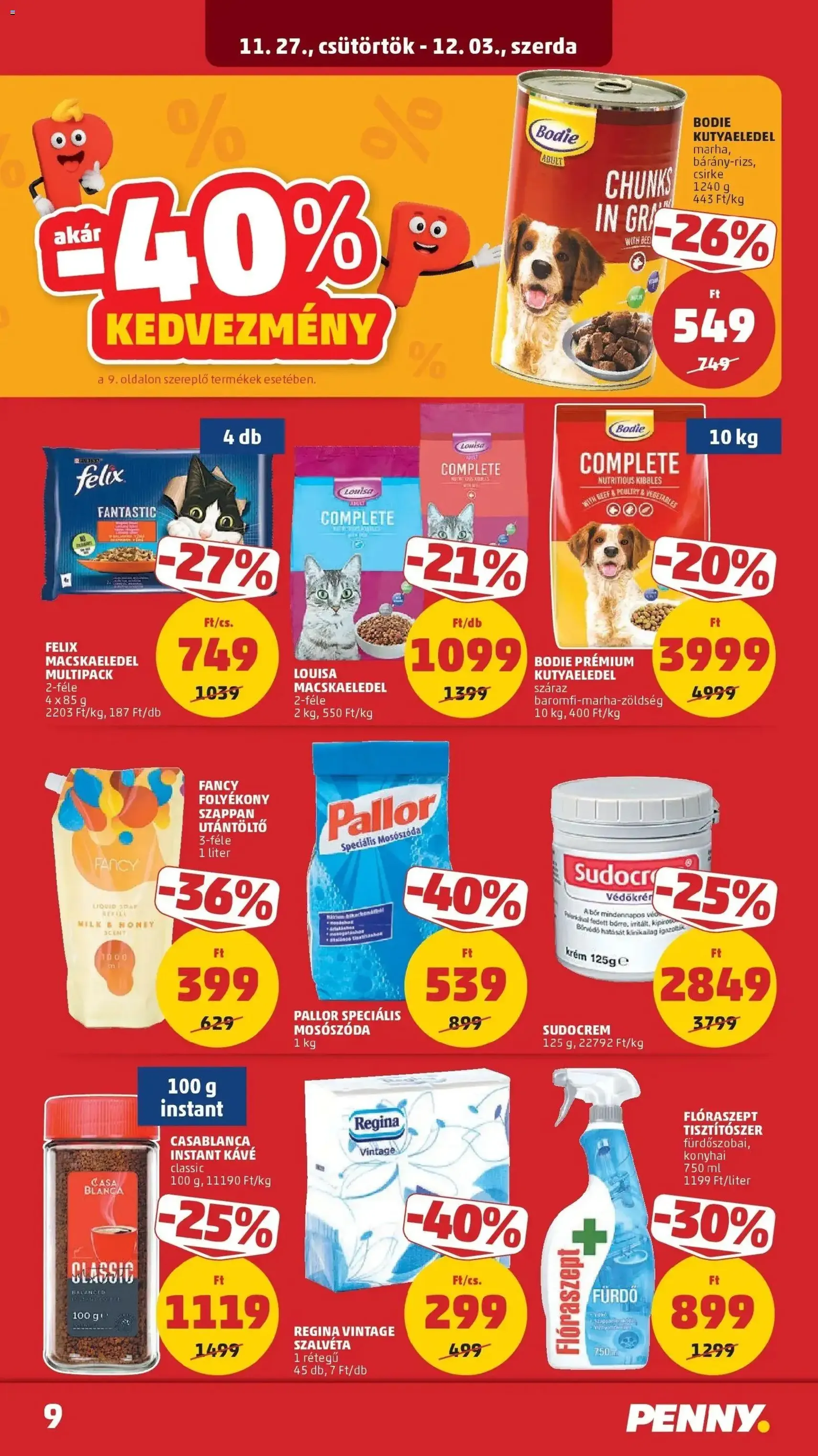 PENNY Akciós újság - 2025.11.27. érvényes szórólap 9 oldal 39 oldalból