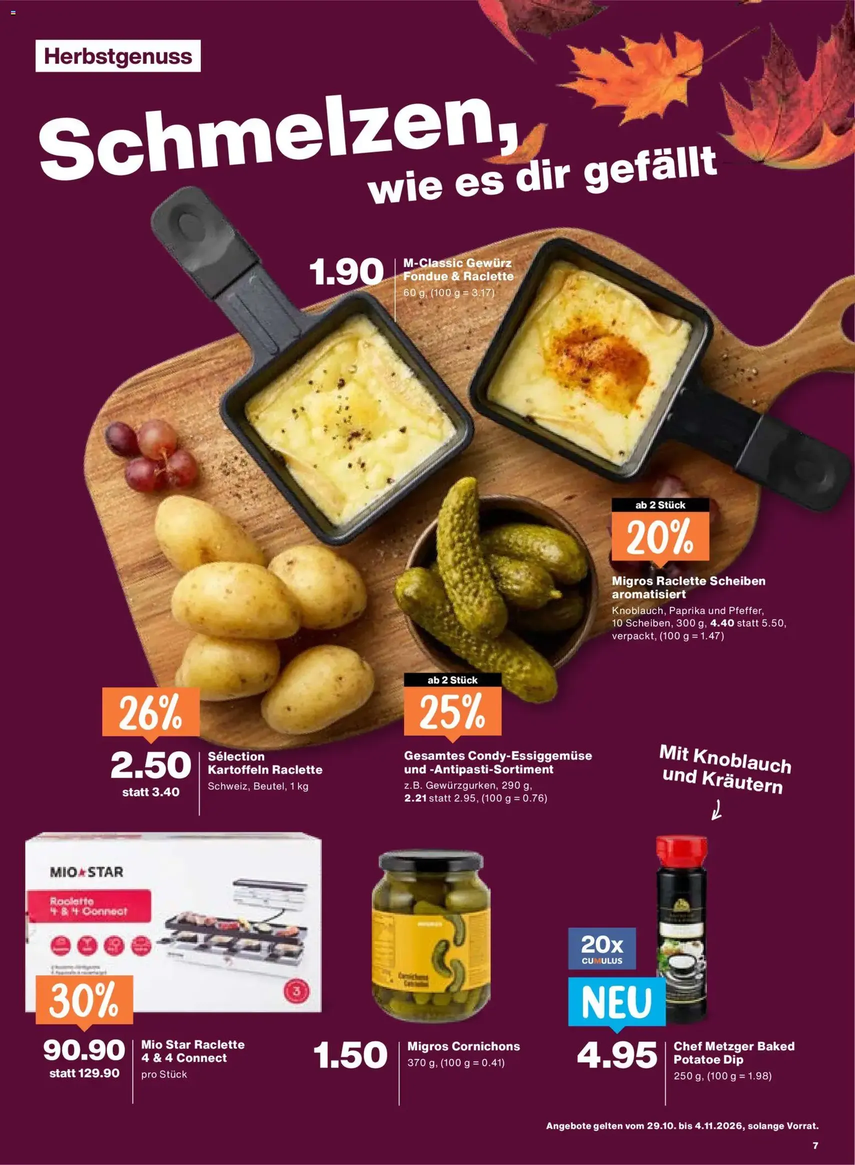 Migros aktionen - Gültiger Prospekt ab 29.10.2026, Seite 7 von insgesamt 24