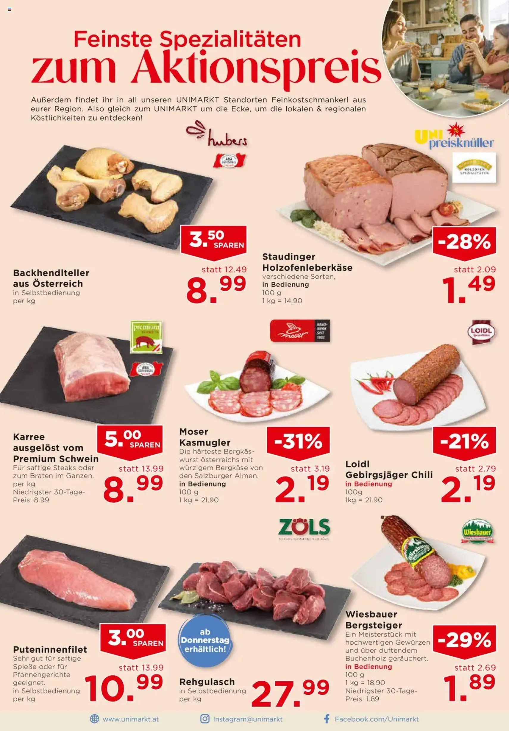 Unimarkt Flugblatt - Gültiger Prospekt ab 22.10.2025, Seite 6 von insgesamt 16