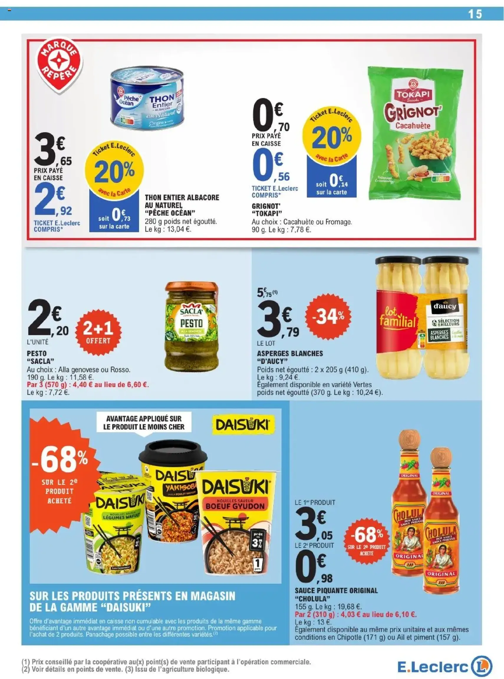 E.Leclerc catalogue semaine 32 - brochure valable à partir du 05/08/2025, page 15 sur 20 E.Leclerc catalogue semaine 32 - brochure valable à partir du 05/08/2025, page 15 sur 20