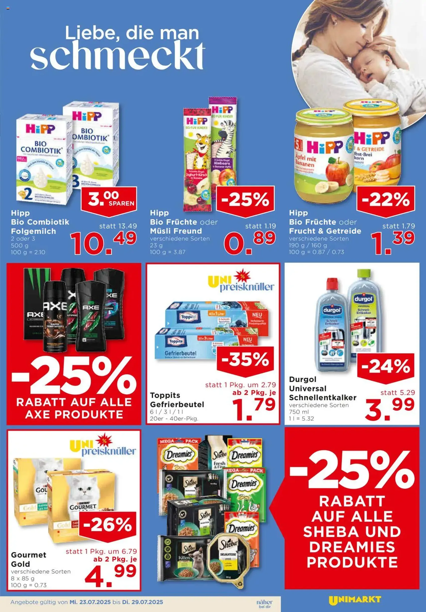 Unimarkt - Broschüre - Gültiger Prospekt ab 23.07.2025, Seite 11 von insgesamt 12