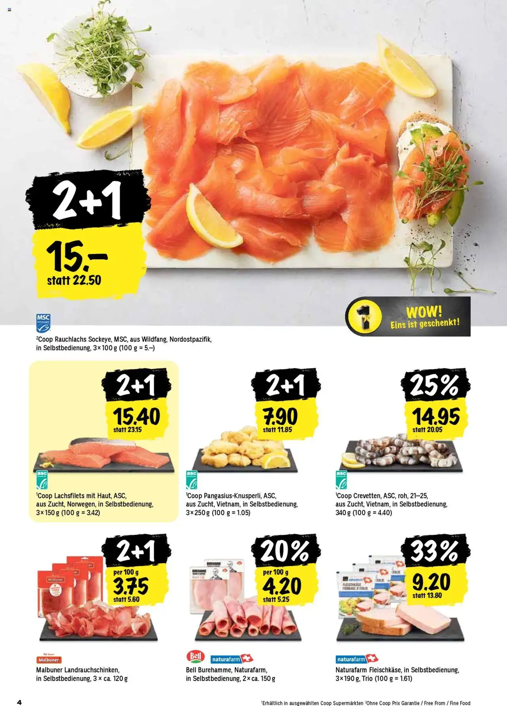 Coop Aktionen - Gültiger Prospekt ab 04.09.2025, Seite 4 von insgesamt 24 Coop Aktionen - Gültiger Prospekt ab 04.09.2025, Seite 4 von insgesamt 24