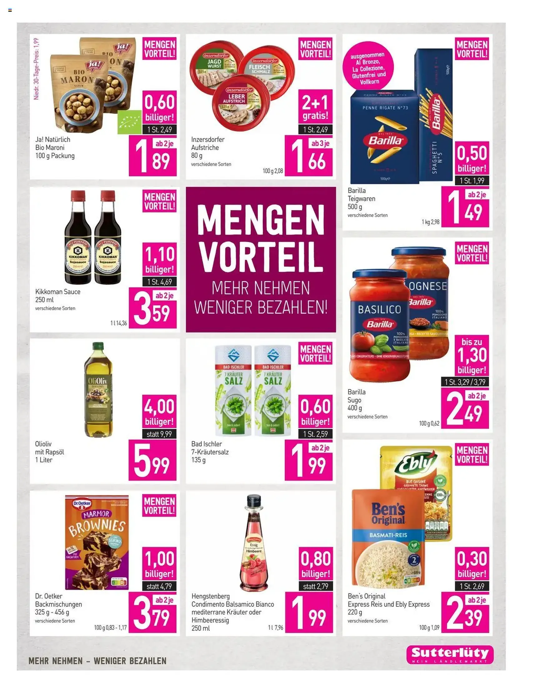 Sutterlüty Flugblatt - Gültiger Prospekt ab 18.09.2025, Seite 21 von insgesamt 24
